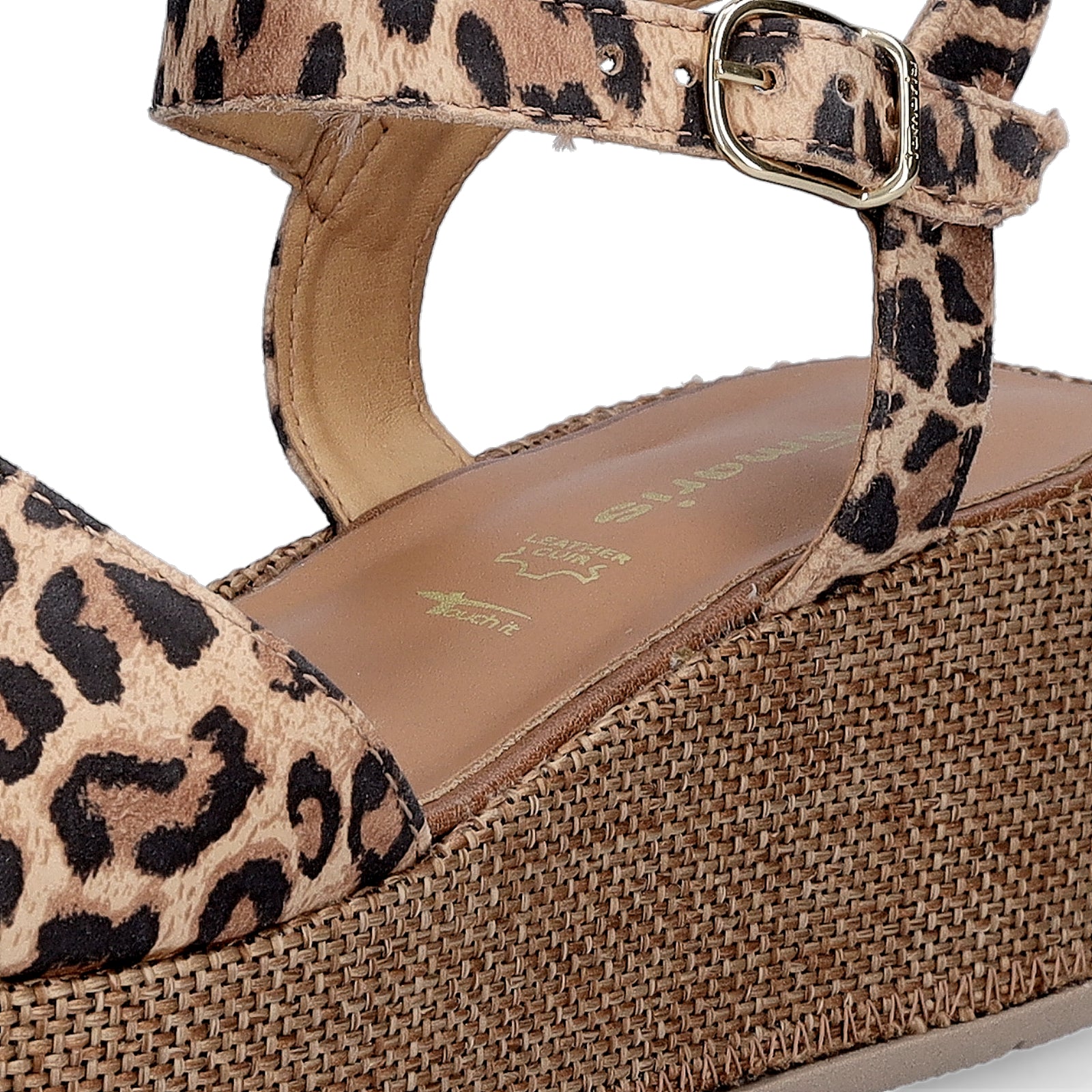 Tamaris Damen Plateau Sandalette leo