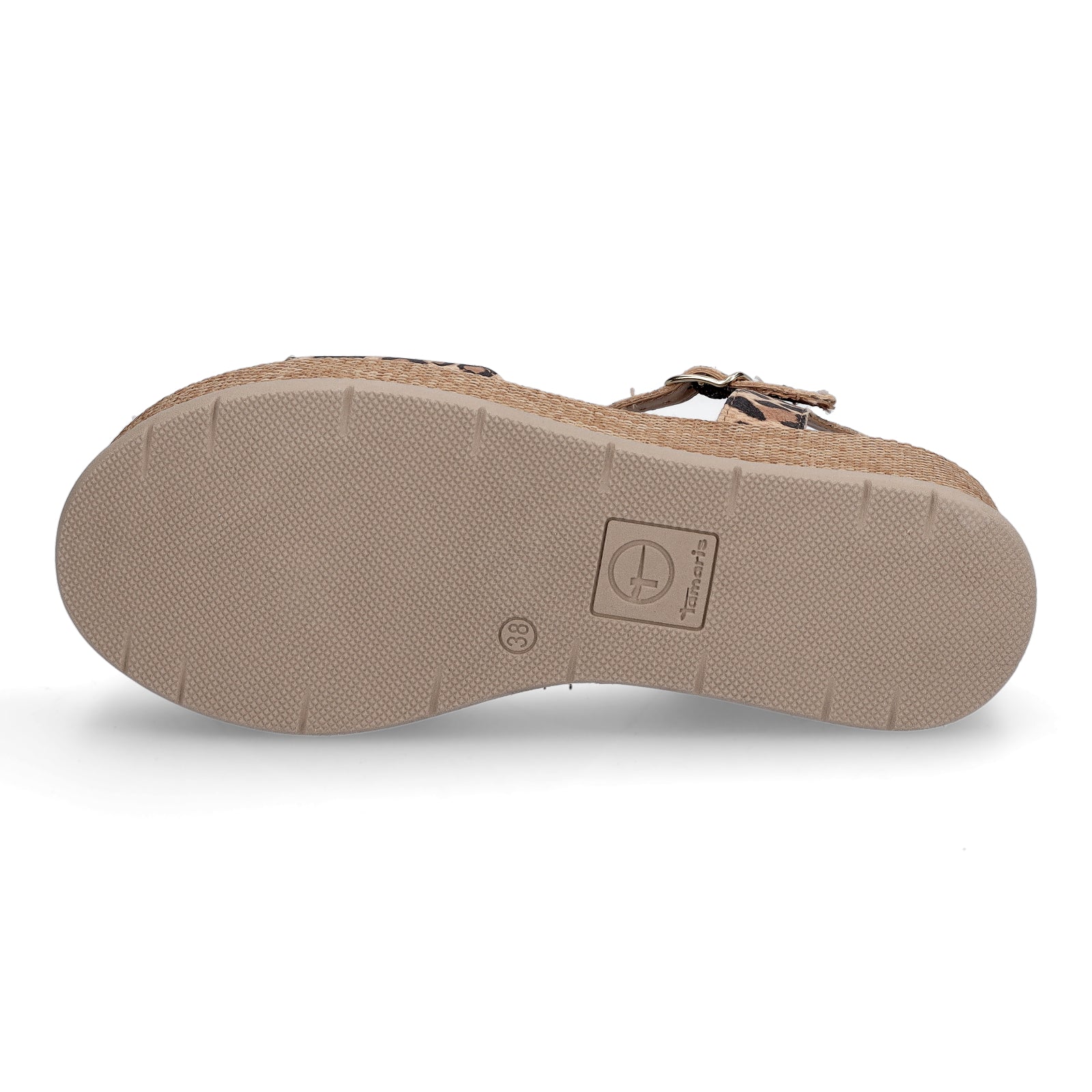 Tamaris Damen Plateau Sandalette leo