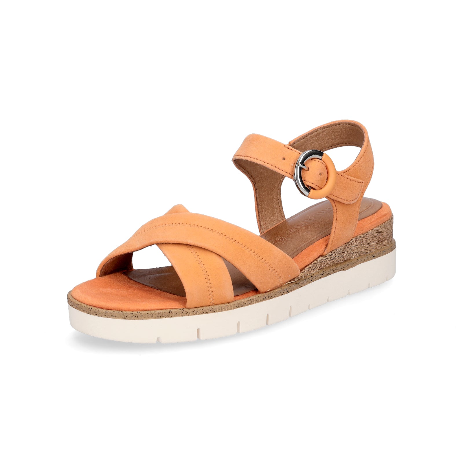 Tamaris women's wedge sandals orange