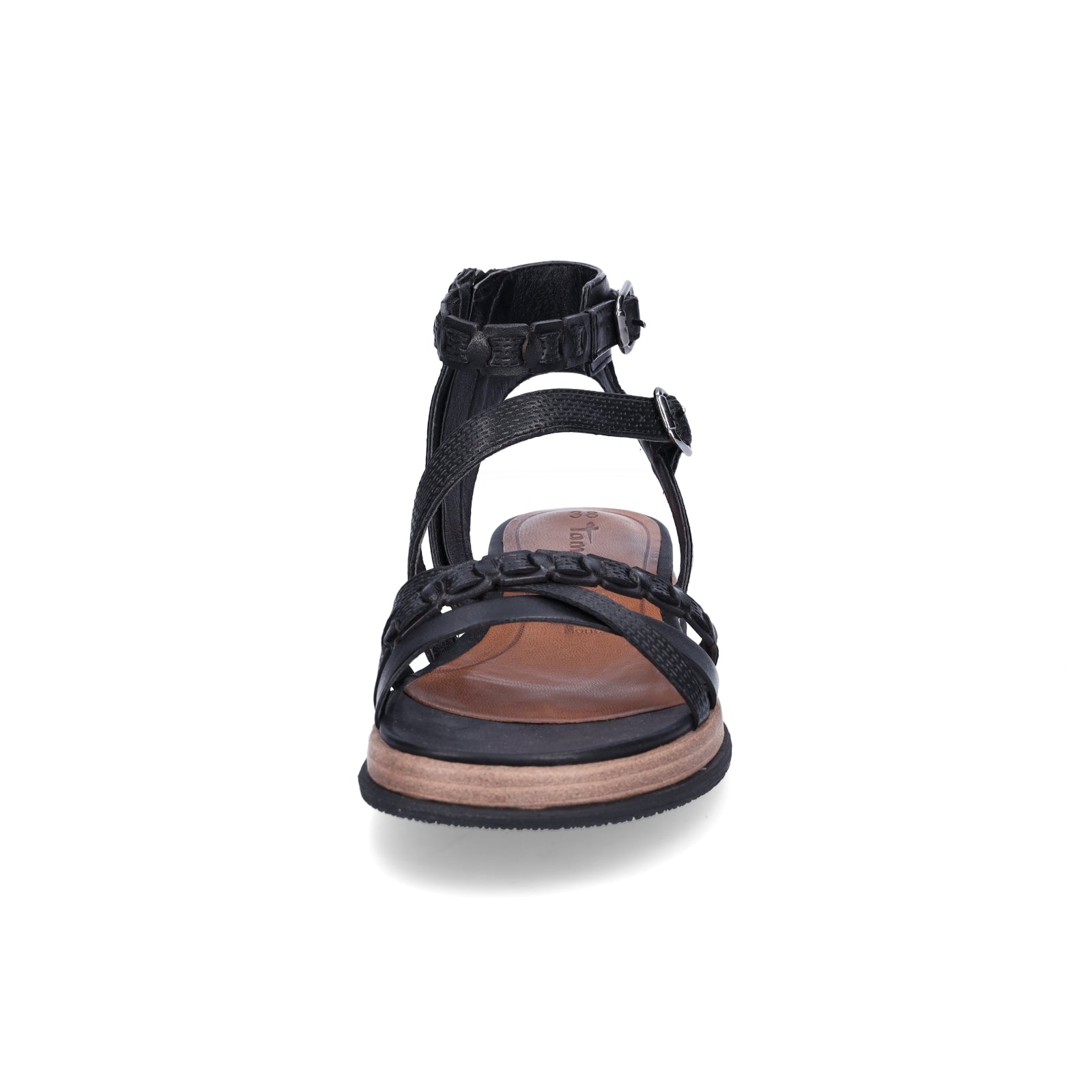 Tamaris women's strappy sandals black