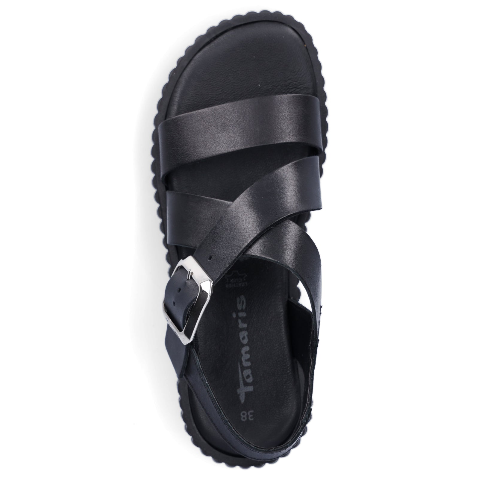 Tamaris Damen Sandale schwarz