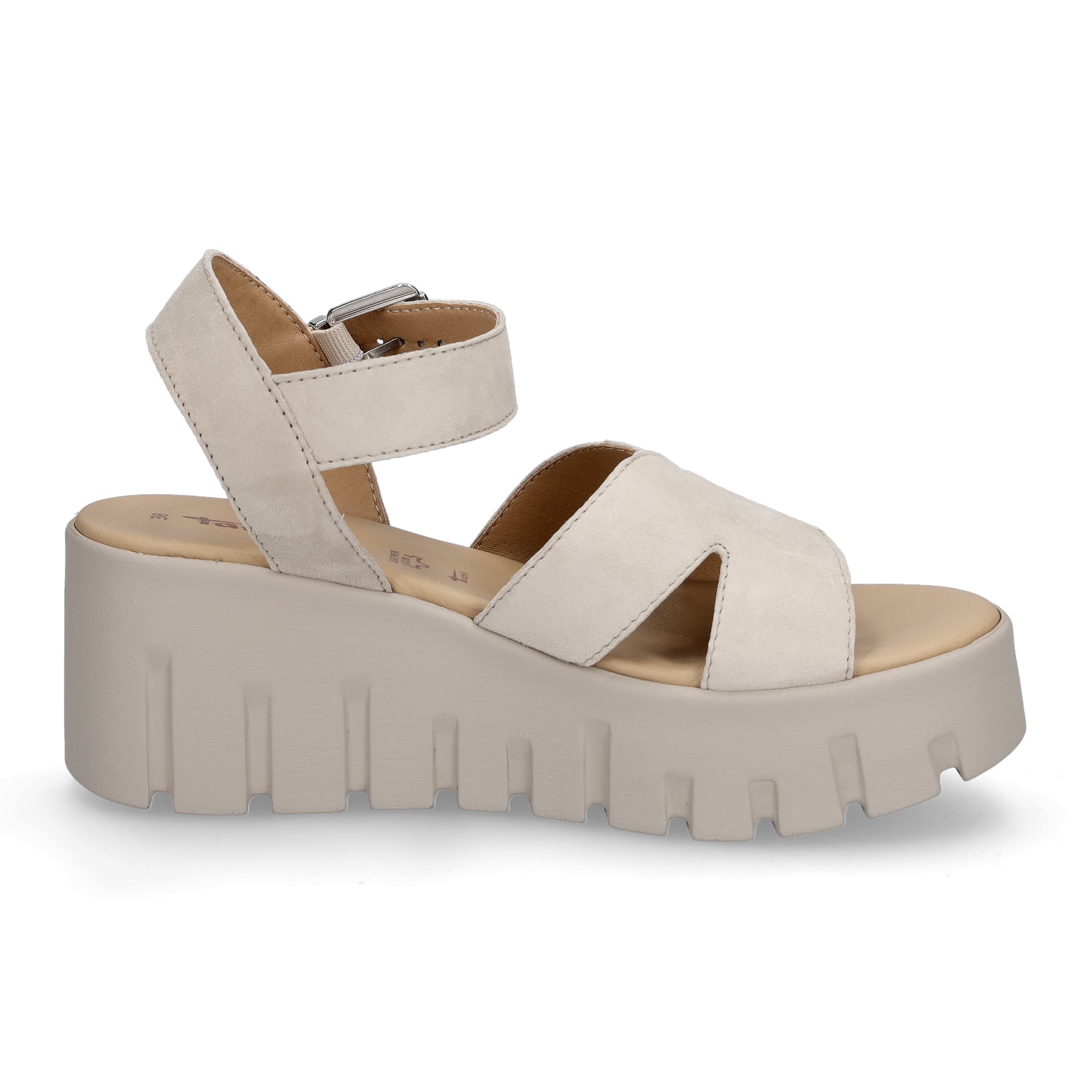 Tamaris Damen Sandalette taupe