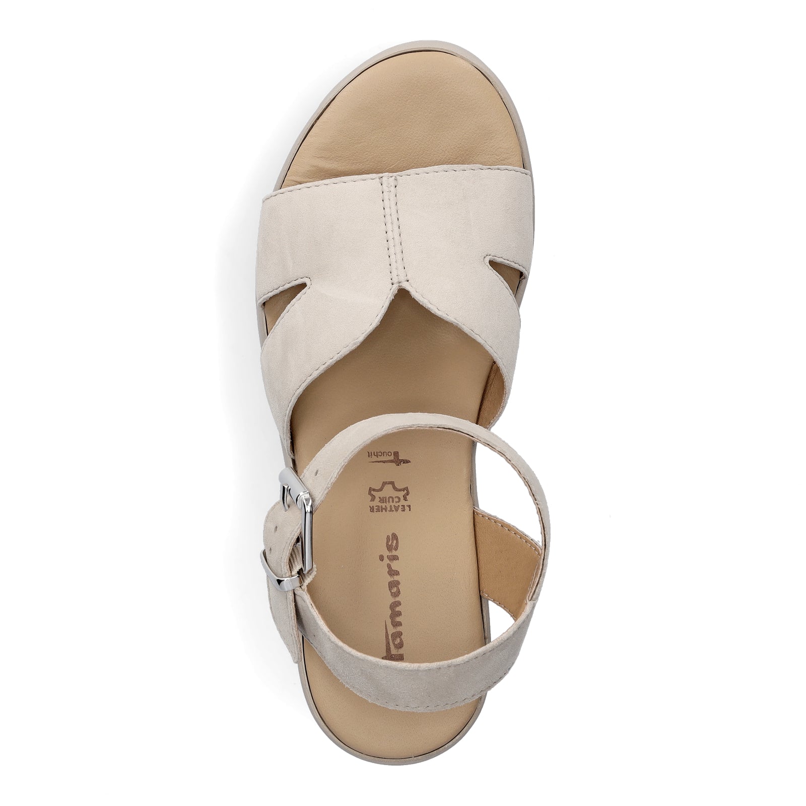Tamaris Damen Sandalette taupe