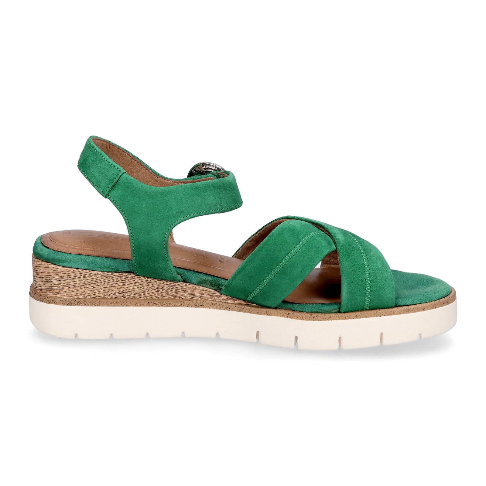 Tamaris women's wedge sandals green