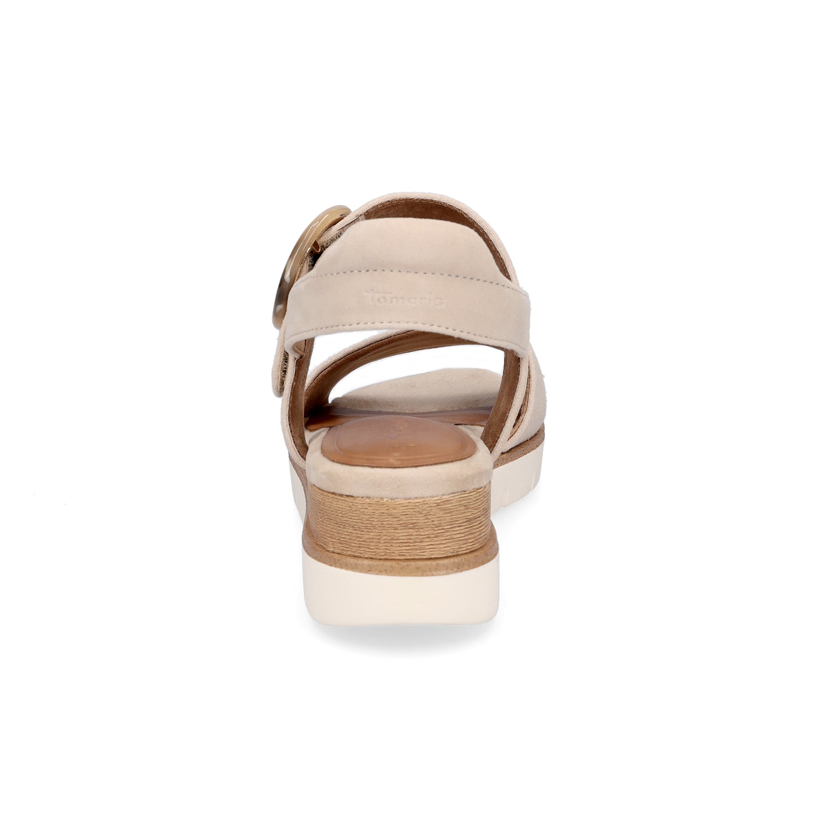 Tamaris Damen Keilsandalette beige