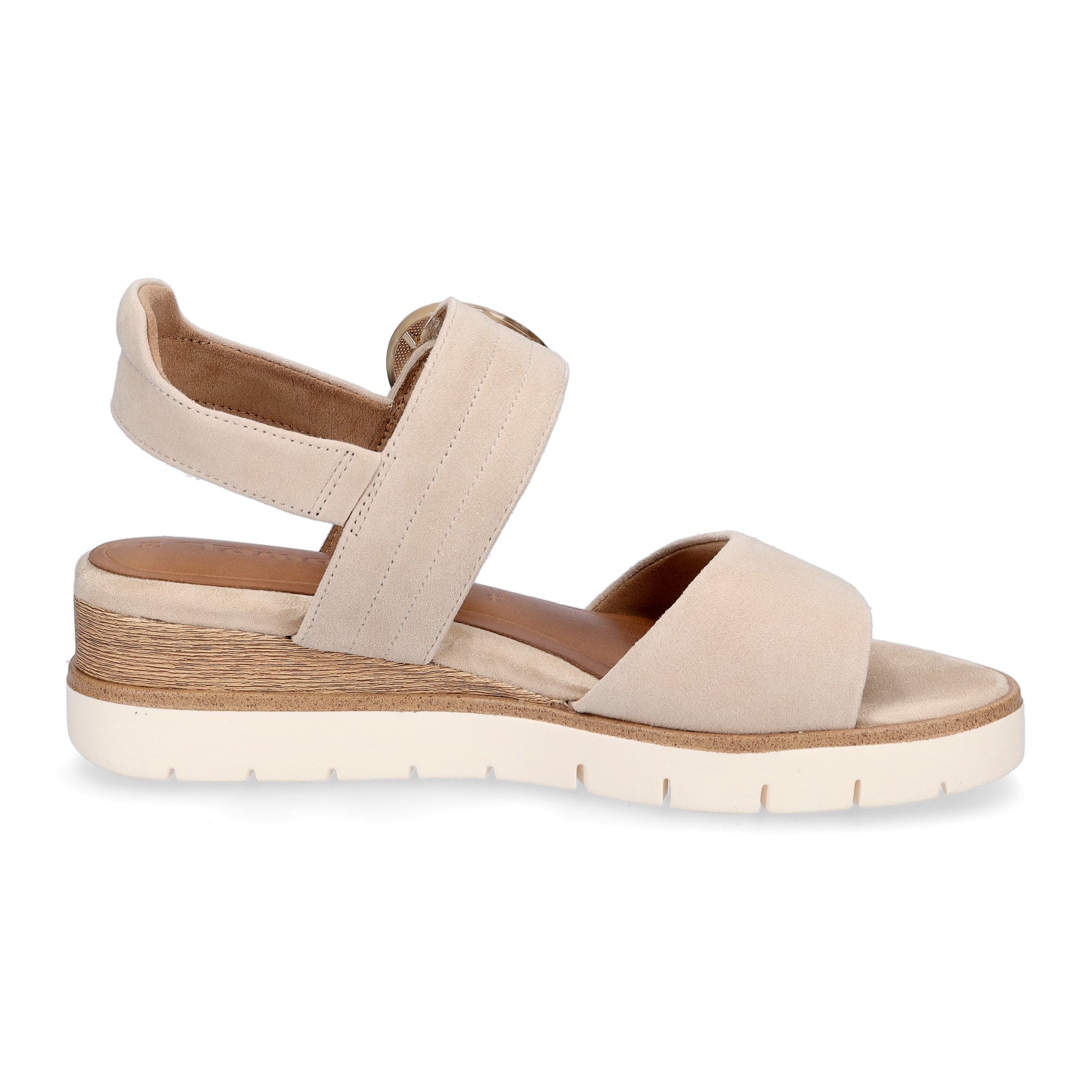 Tamaris Damen Keilsandalette beige