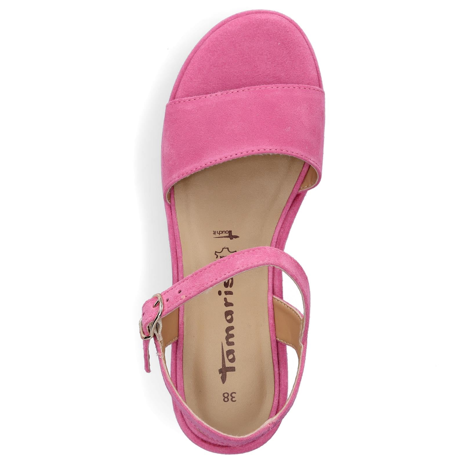 Tamaris women's platform sandal fuchsia