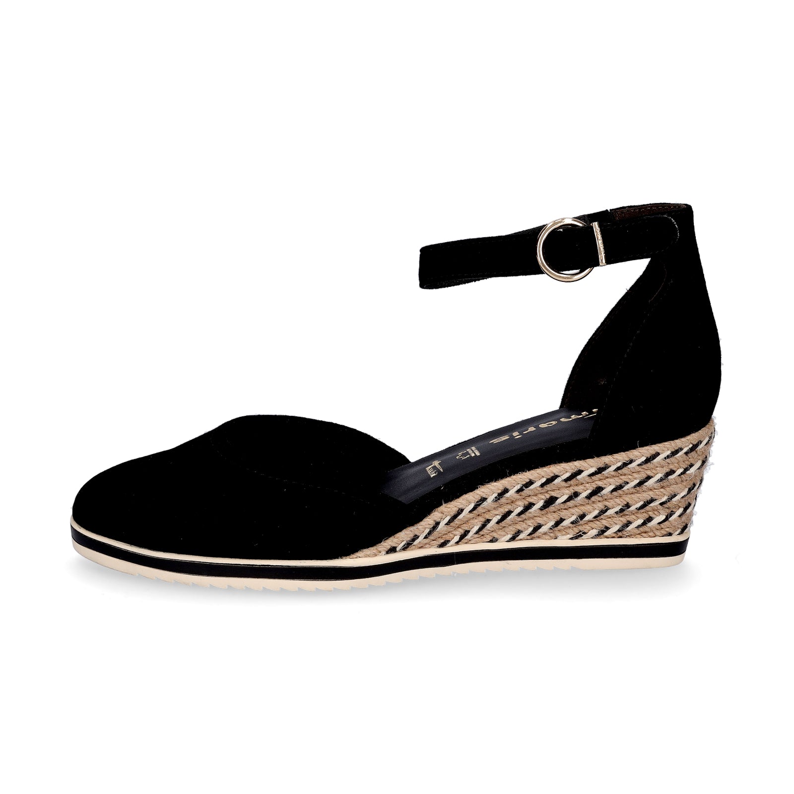 Tamaris Damen Keilsandalette schwarz