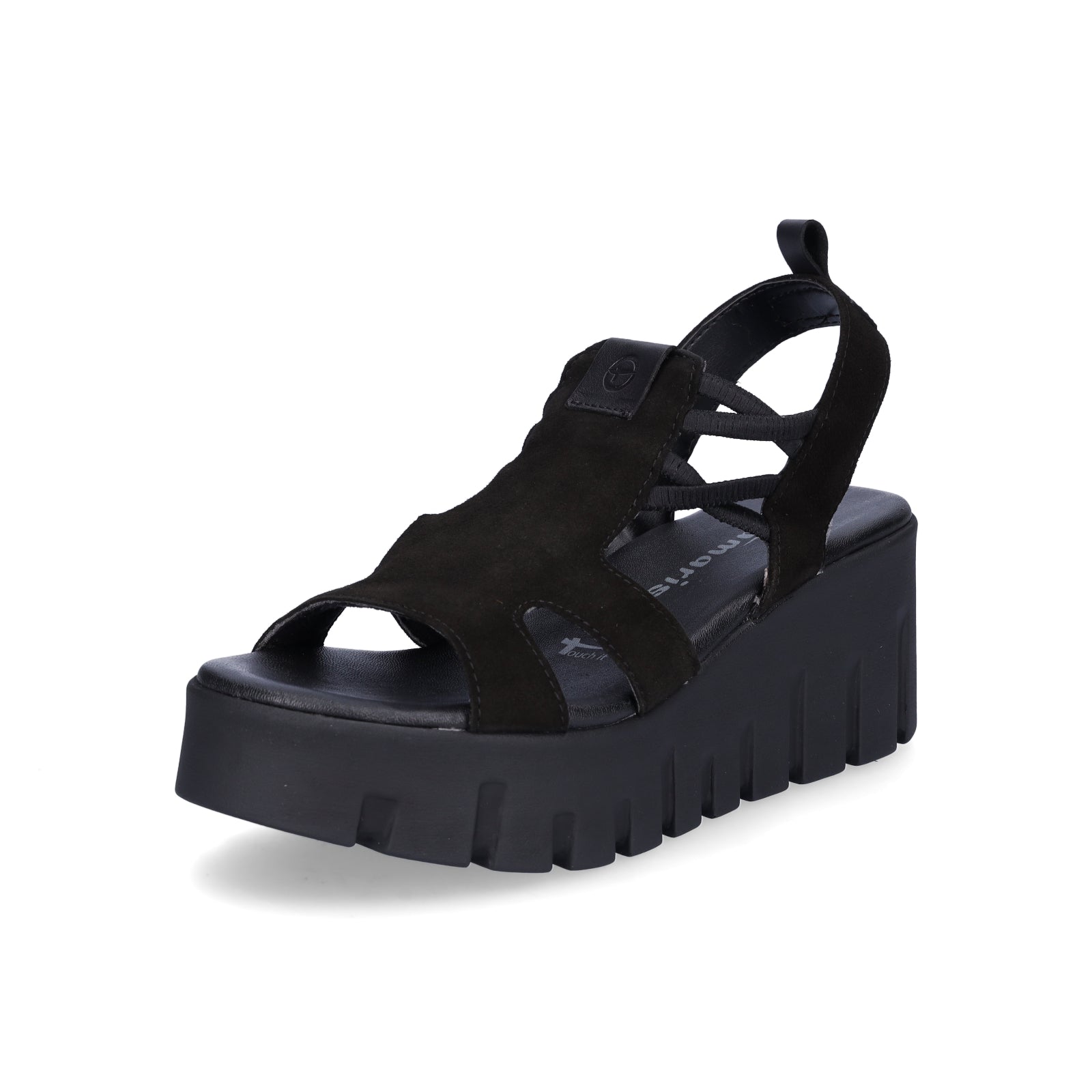 platform heels schwarze high heels tamaris