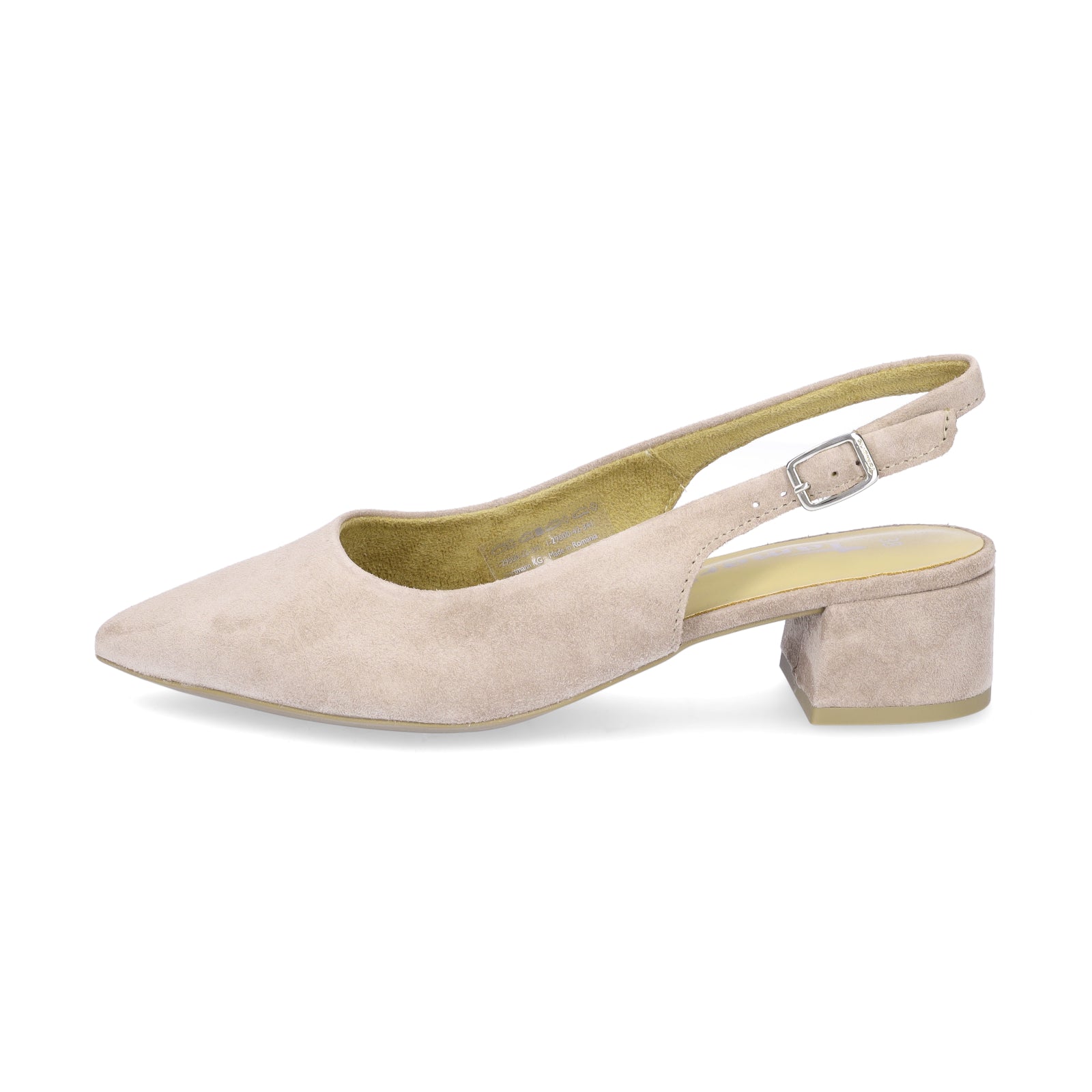 Tamaris Damen Leder Slingpumps taupe