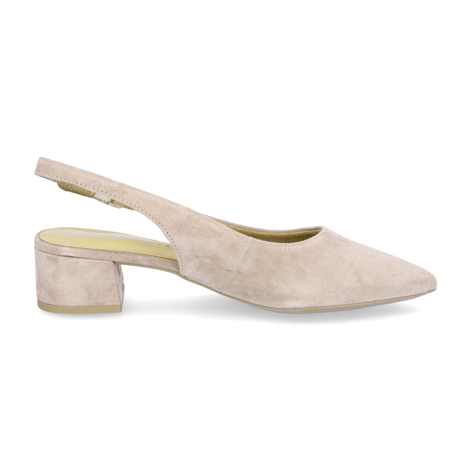 Tamaris Damen Leder Slingpumps taupe