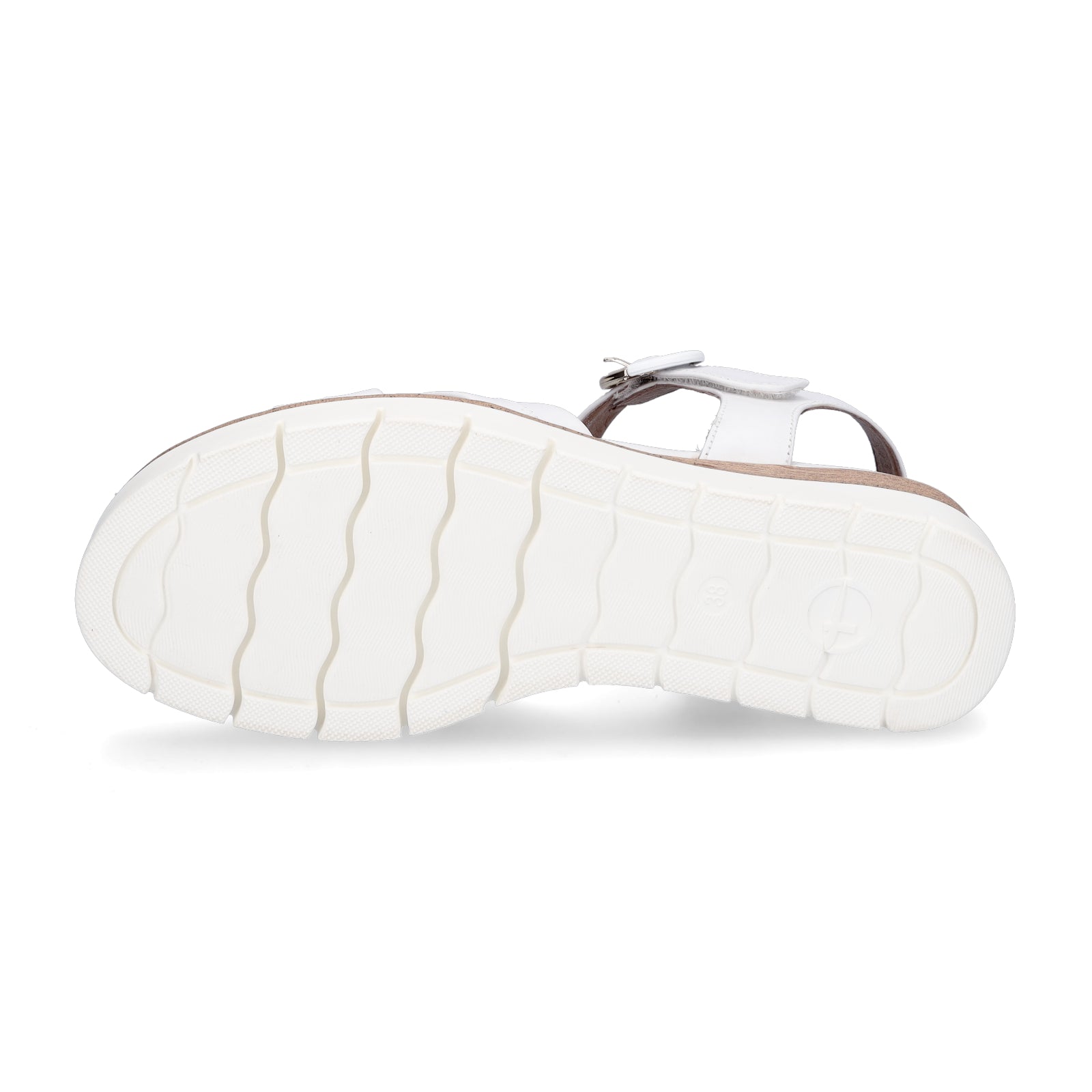 Tamaris women's wedge sandals white