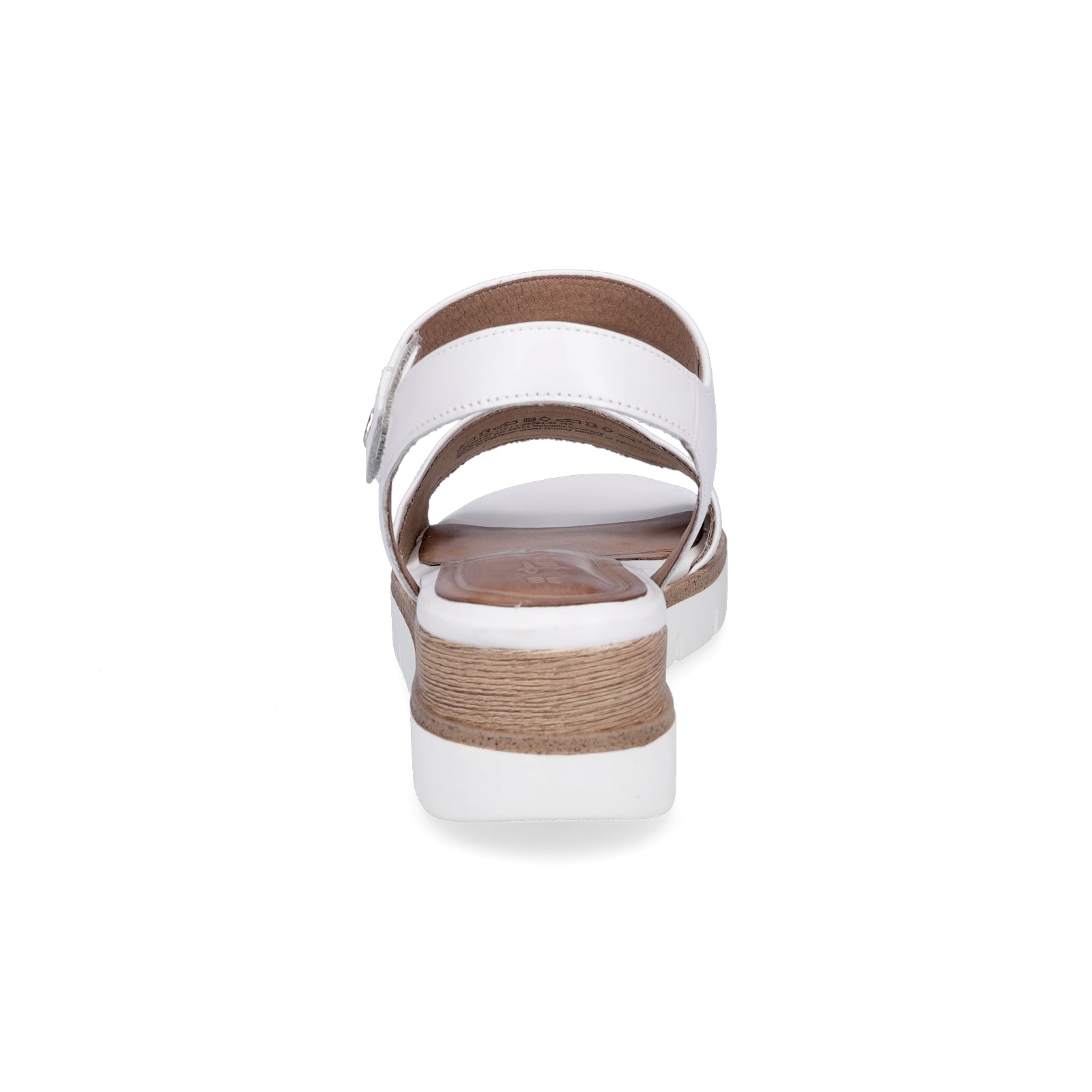 Tamaris women's wedge sandals white