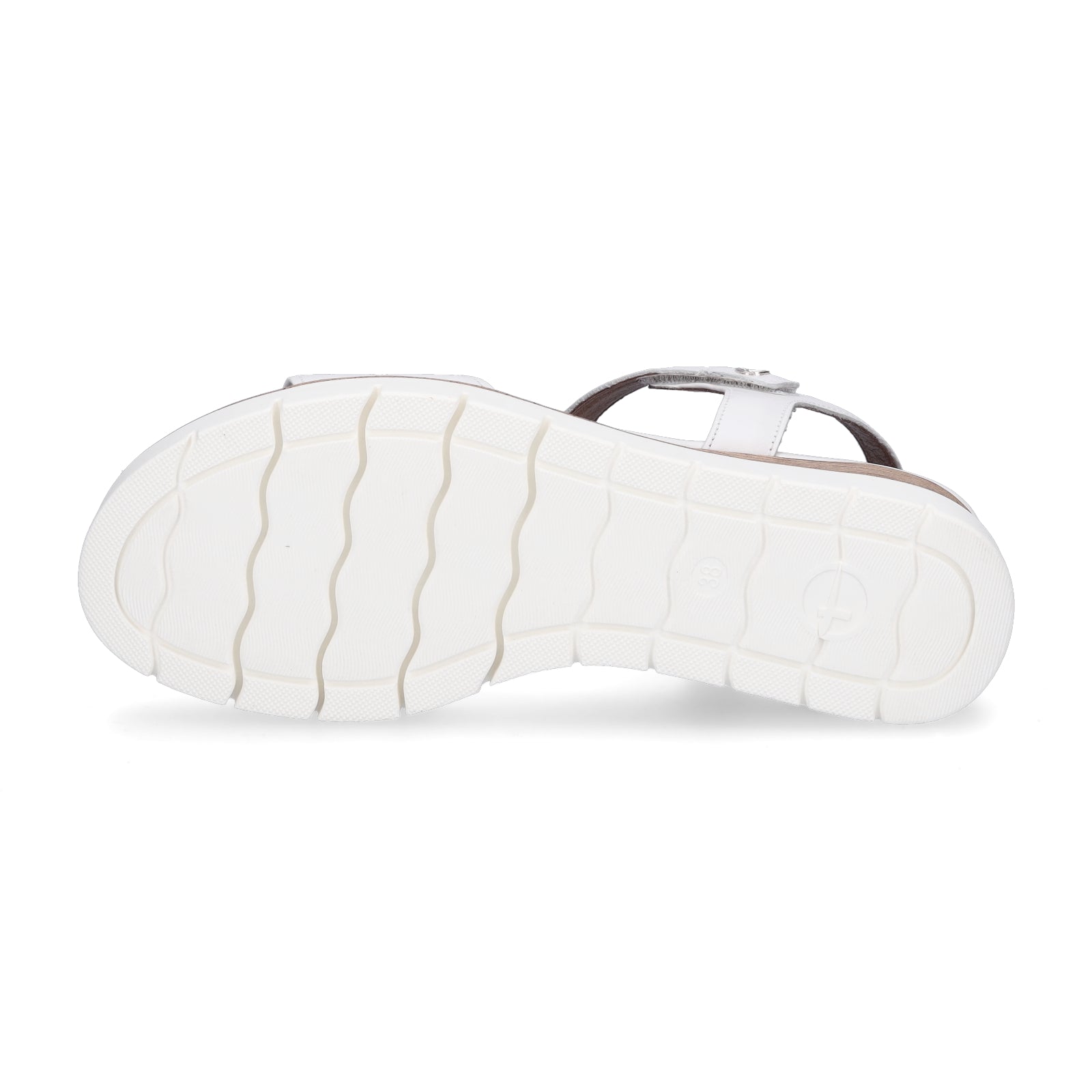 Tamaris women's wedge sandals white