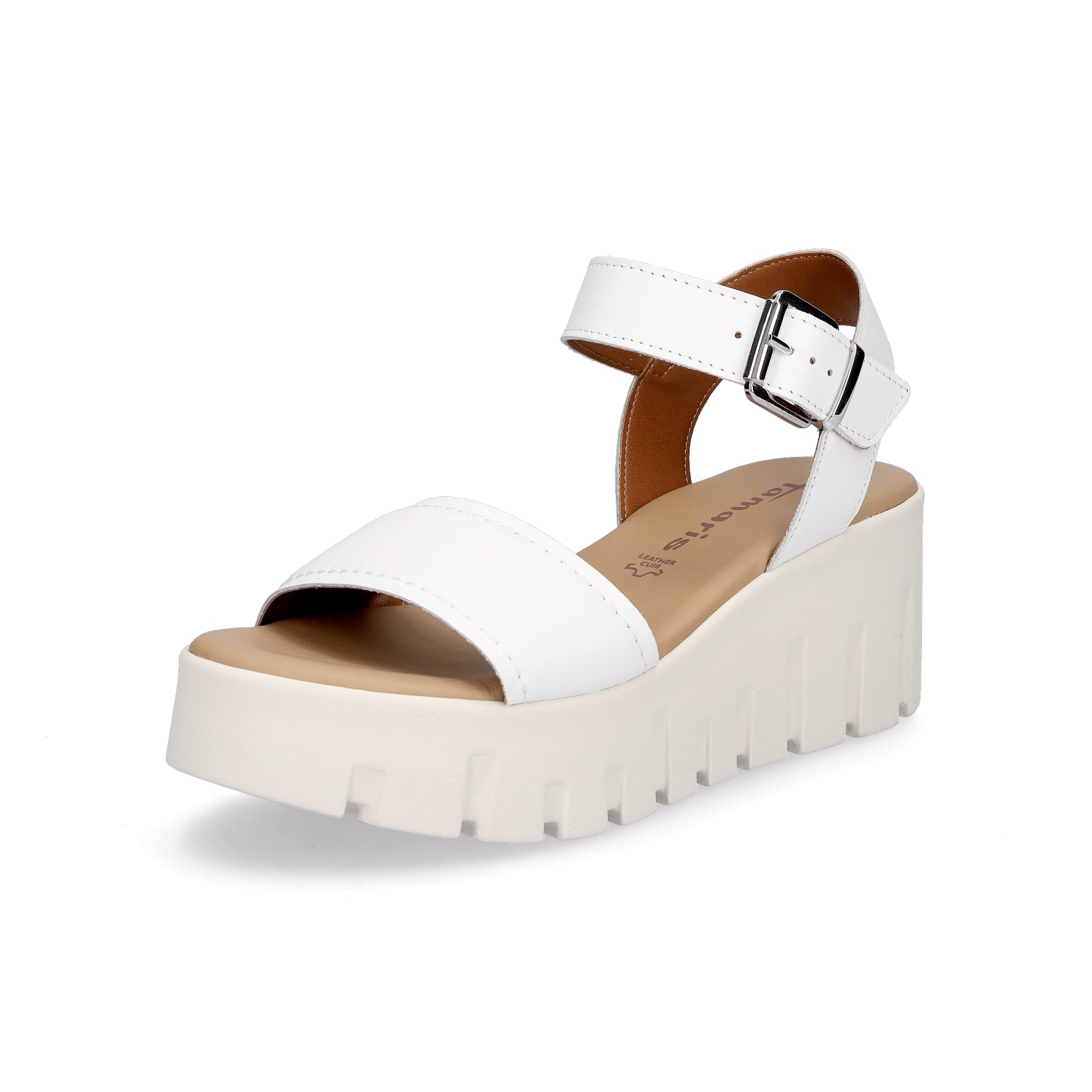 Tamaris Damen Sandalette weiß