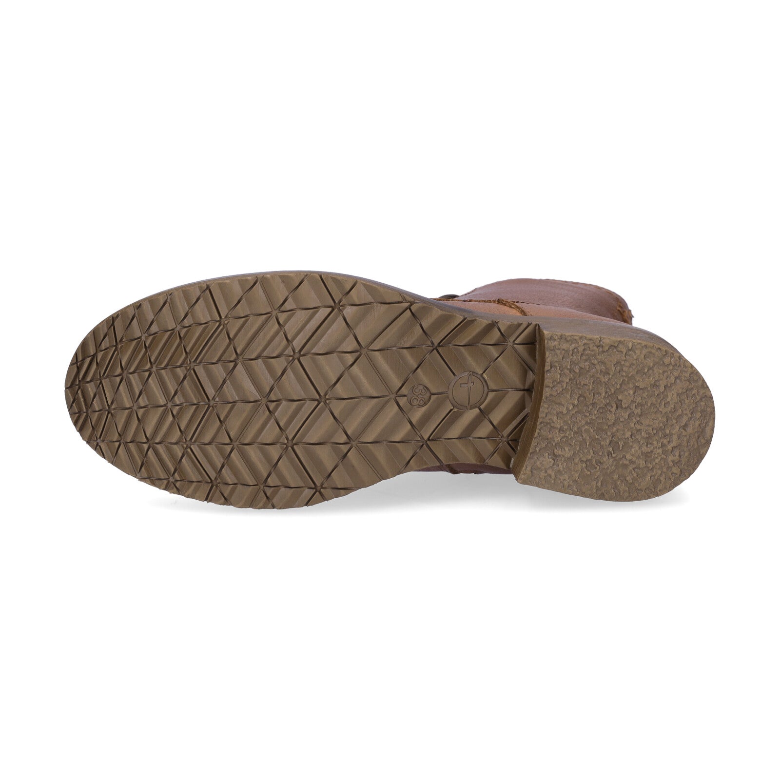 Tamaris women's lace-up boot cognac brown