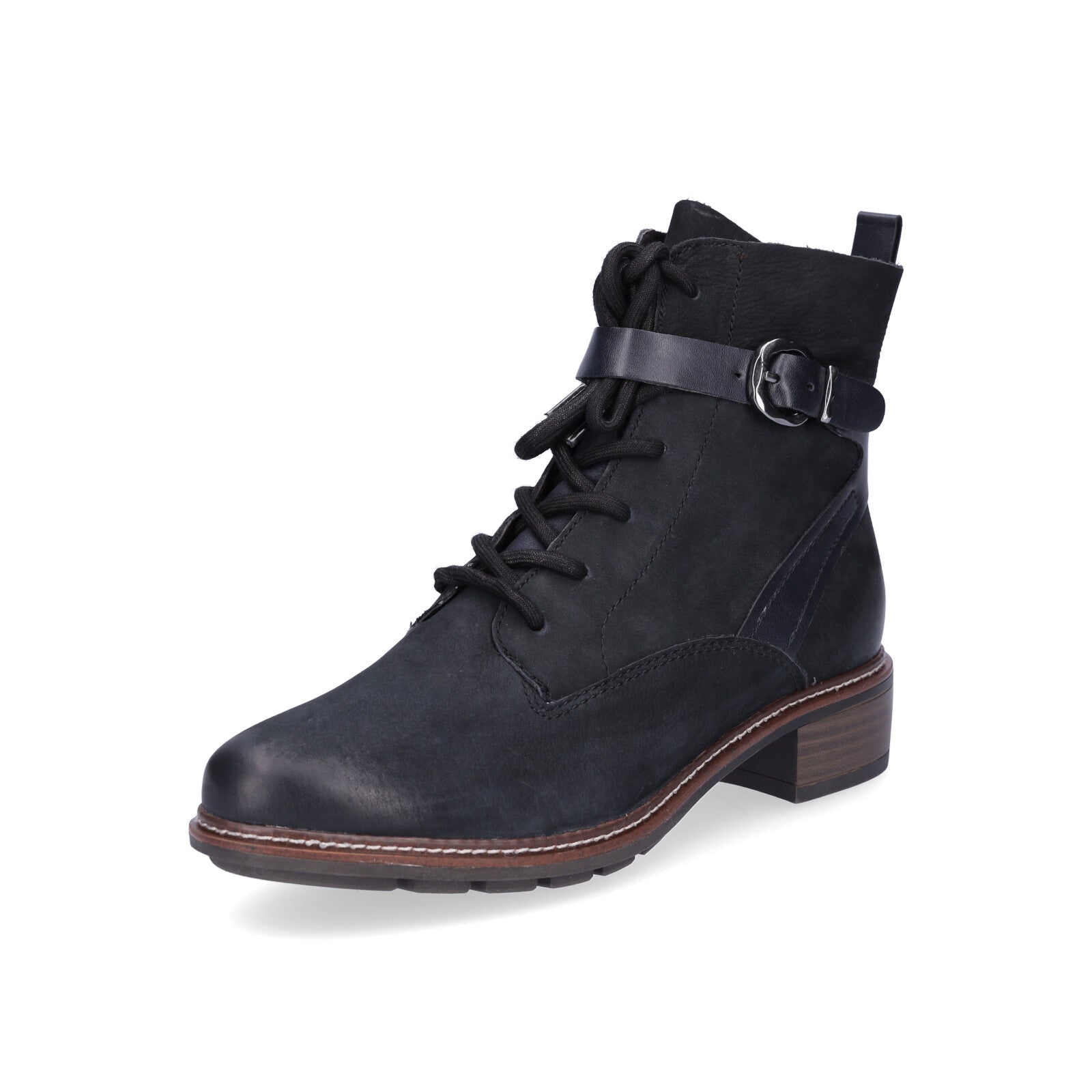 Tamaris women's lace-up boot blue