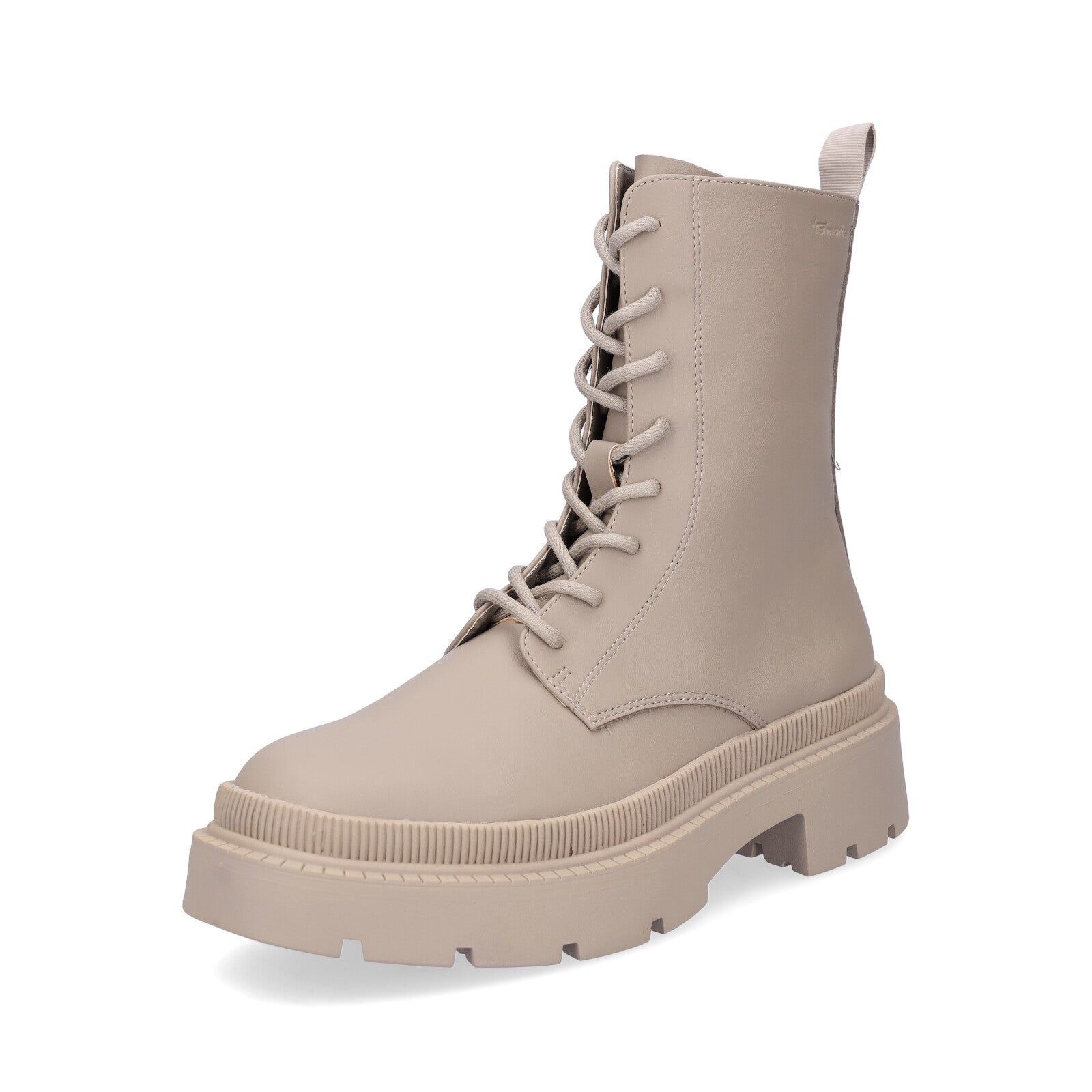 Tamaris women's lace-up boots taupe