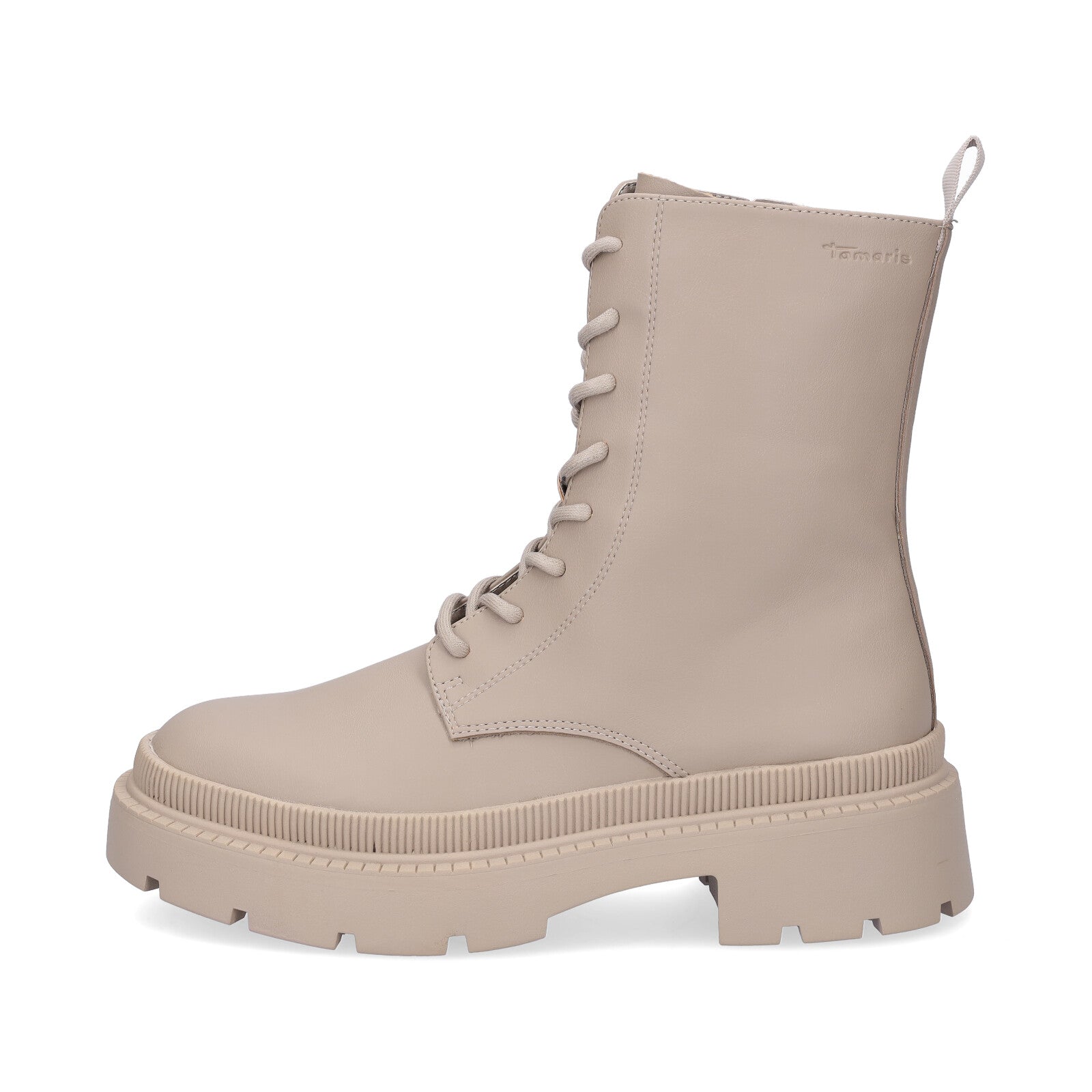 Tamaris women's lace-up boots taupe
