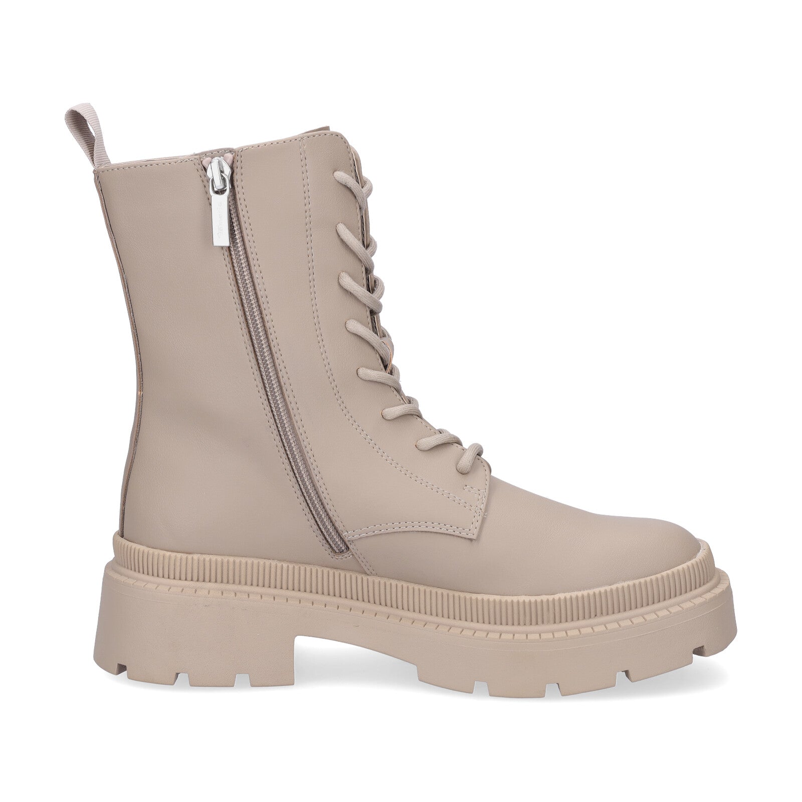 Tamaris women's lace-up boots taupe