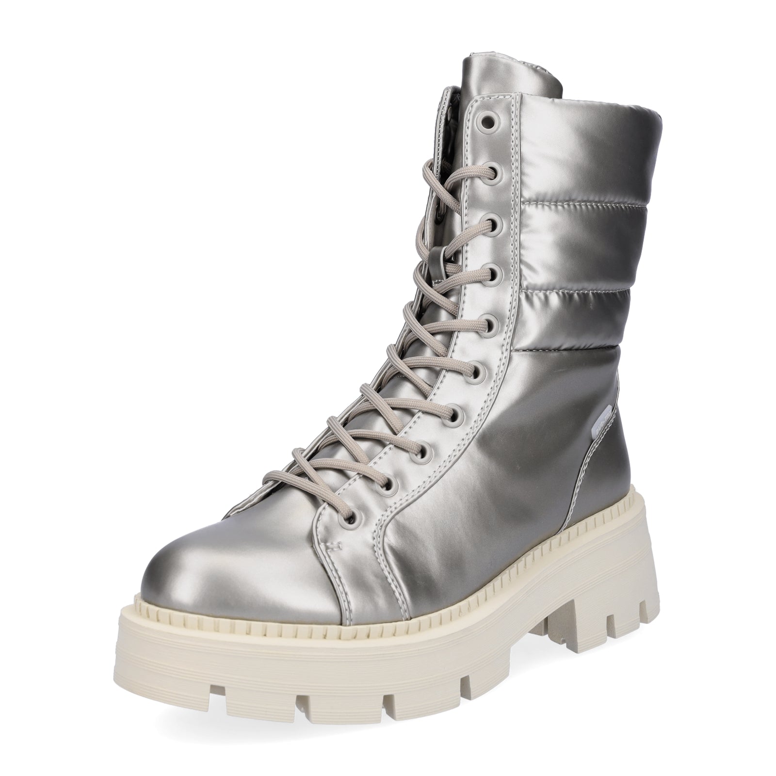 Tamaris women's lace-up boots metallic