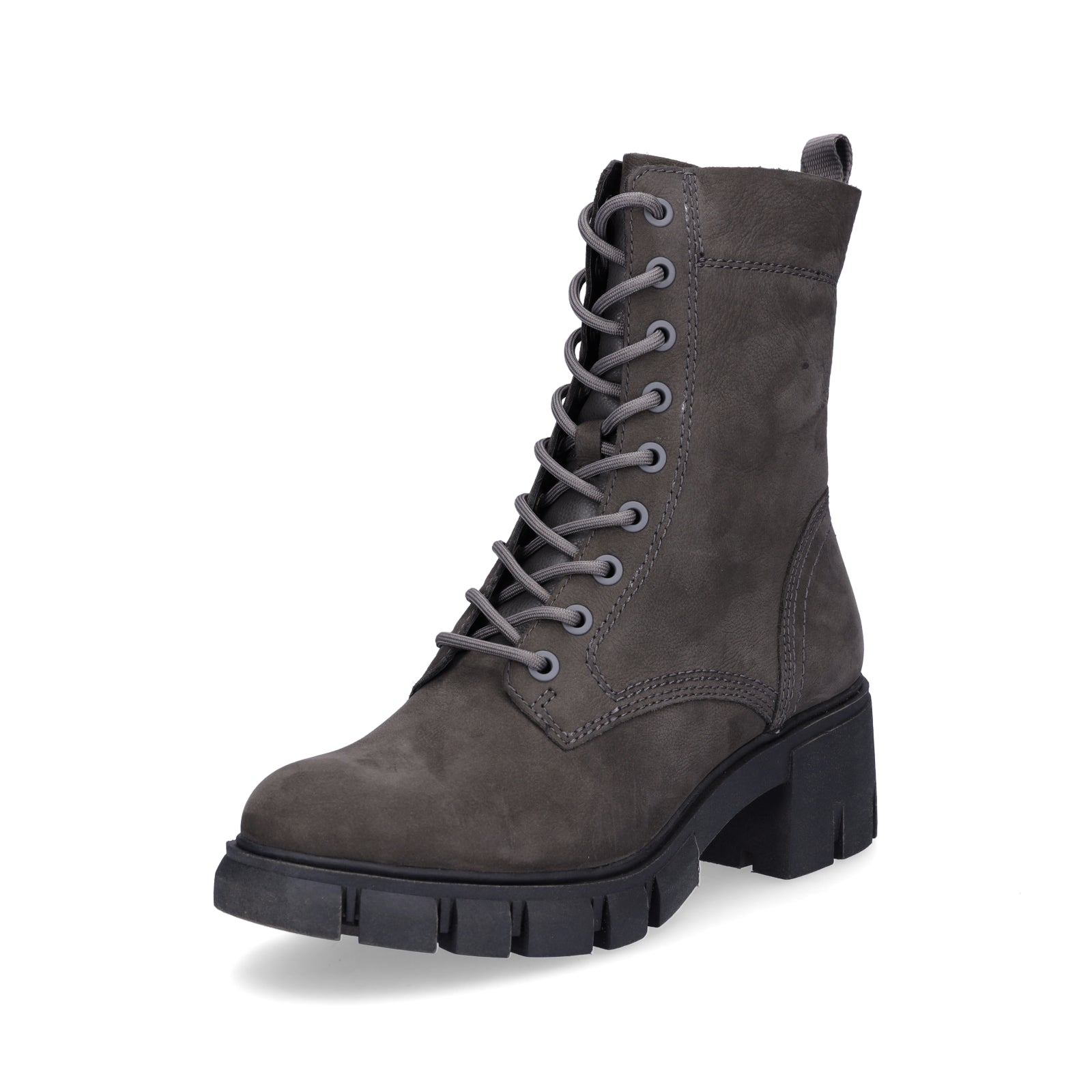 Tamaris women's lace-up boot gray