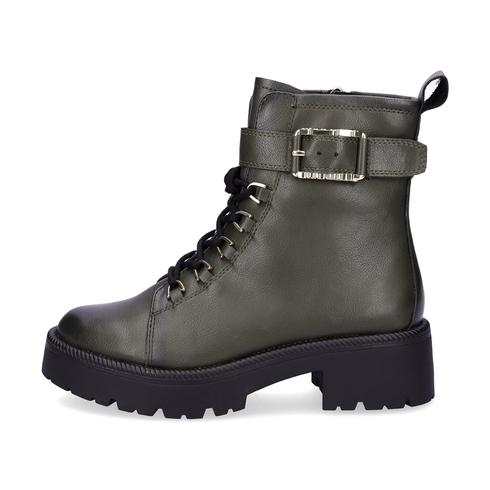 Tamaris women's lace-up boot dark green