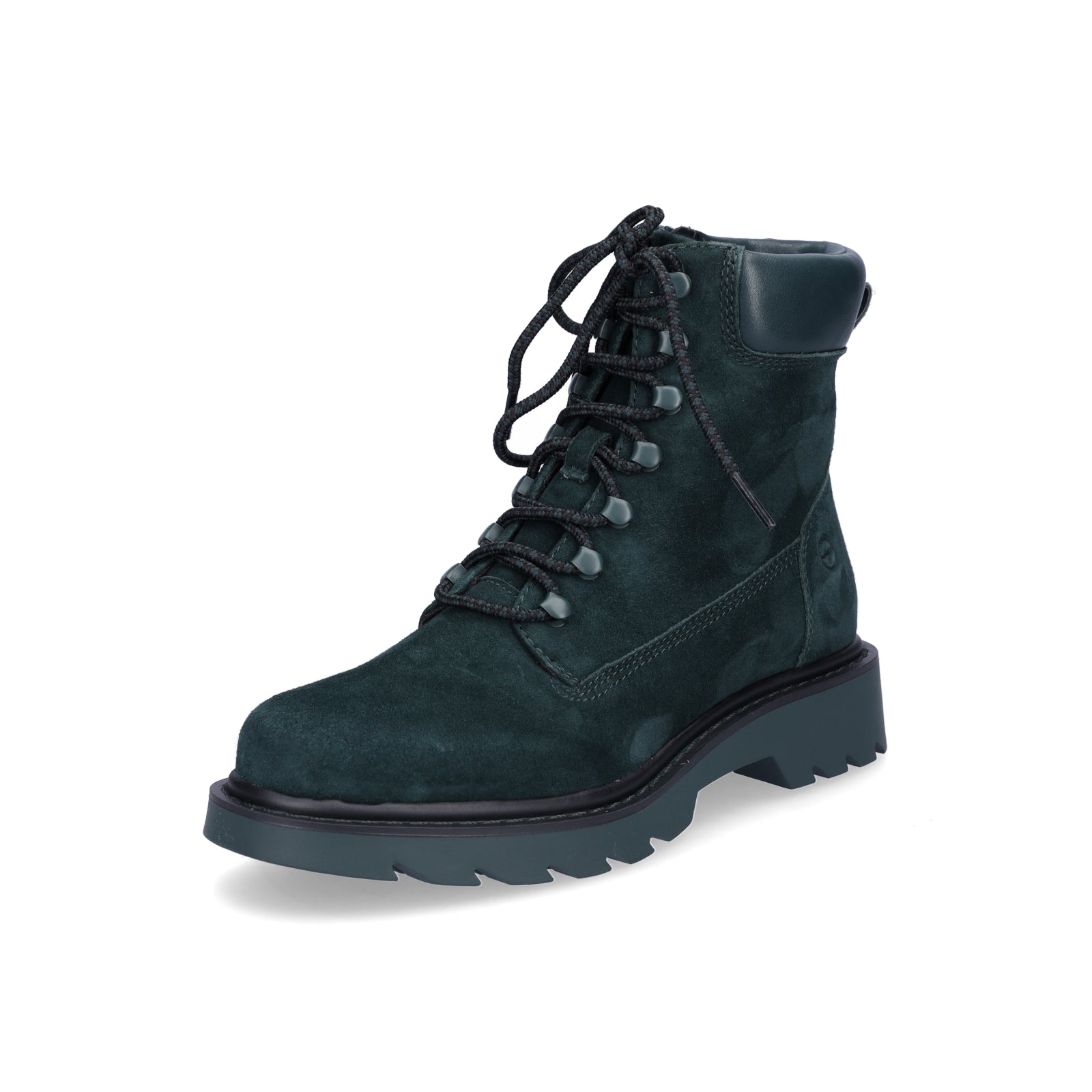 Tamaris women's lace-up boot green