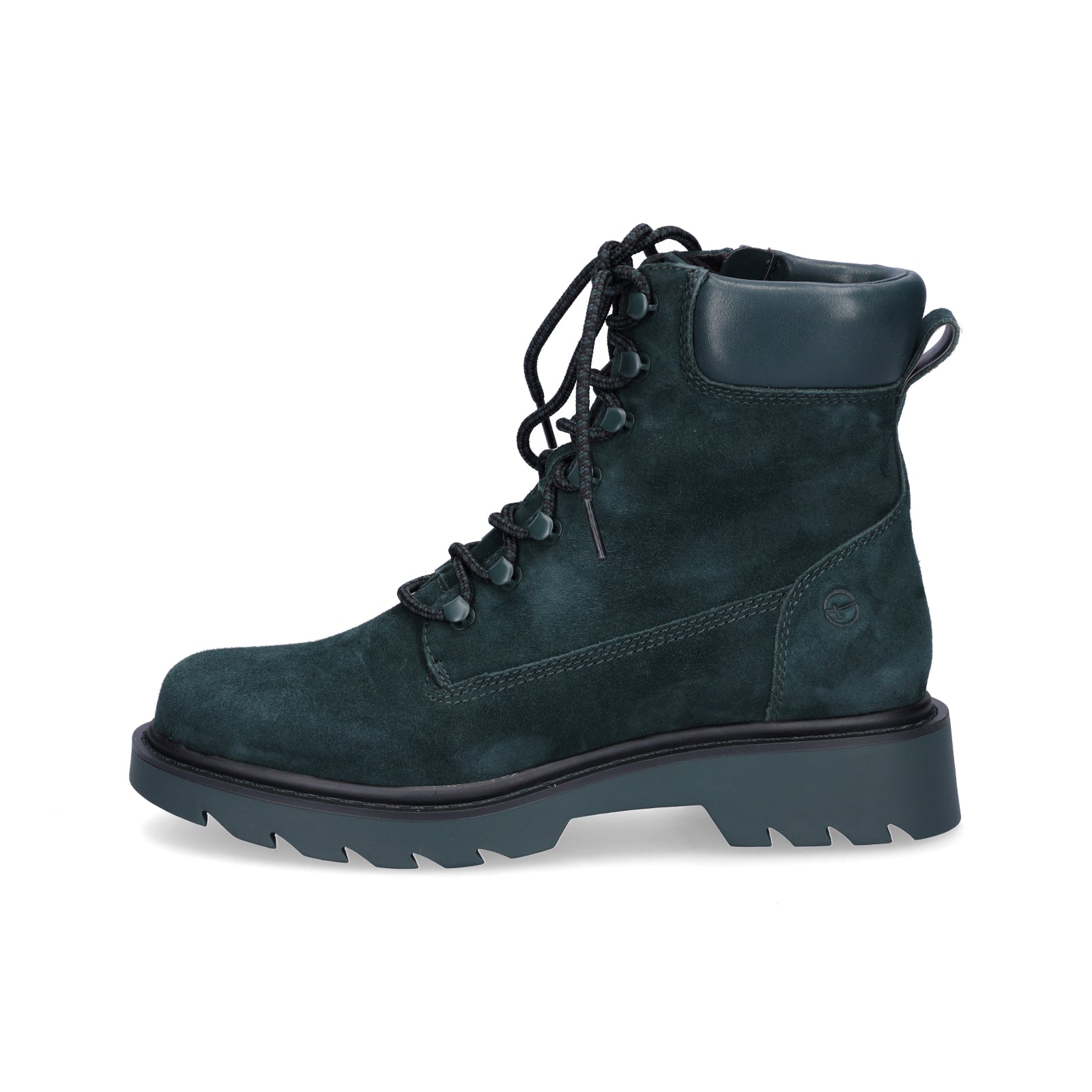 Tamaris women's lace-up boot green