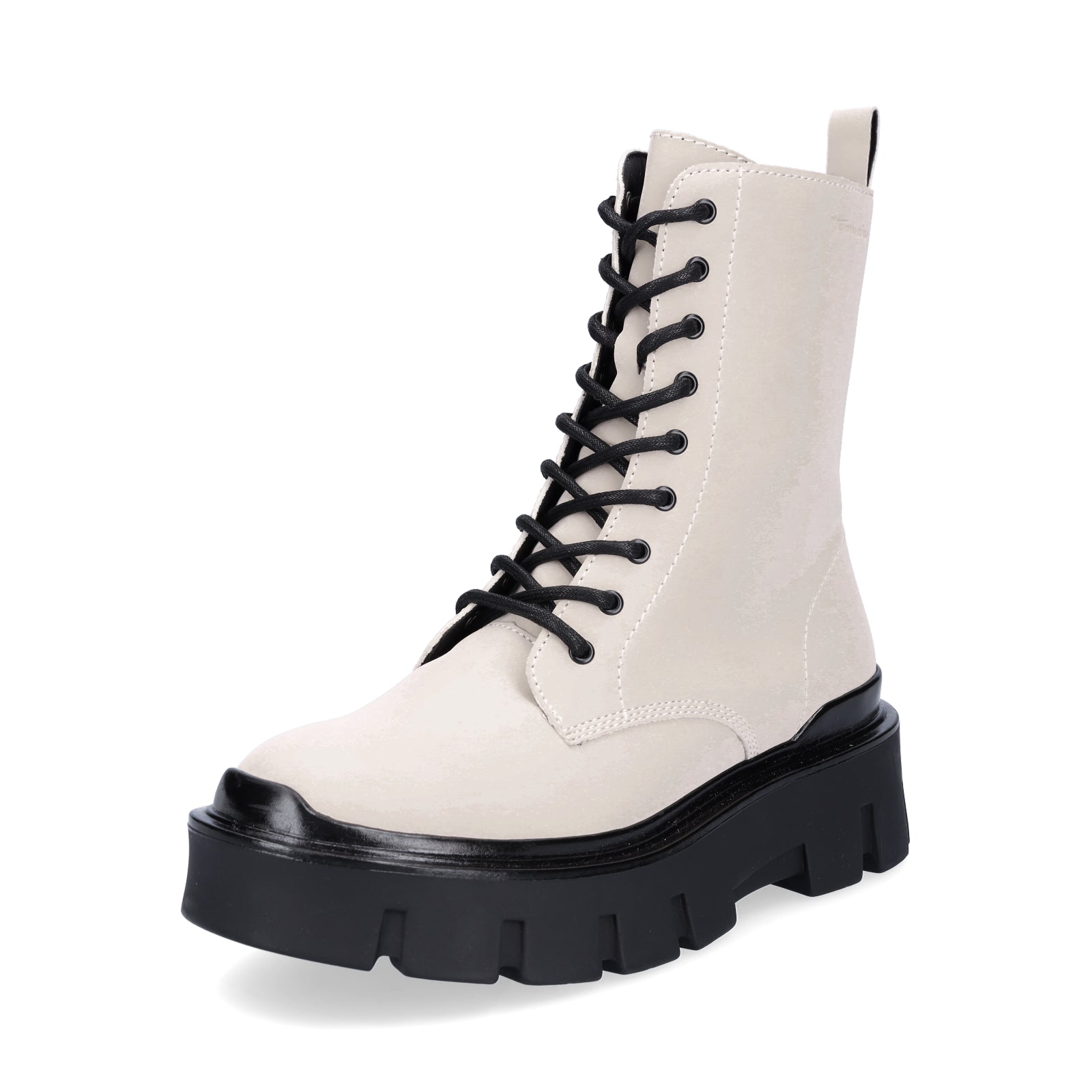 Tamaris women's lace-up boot beige