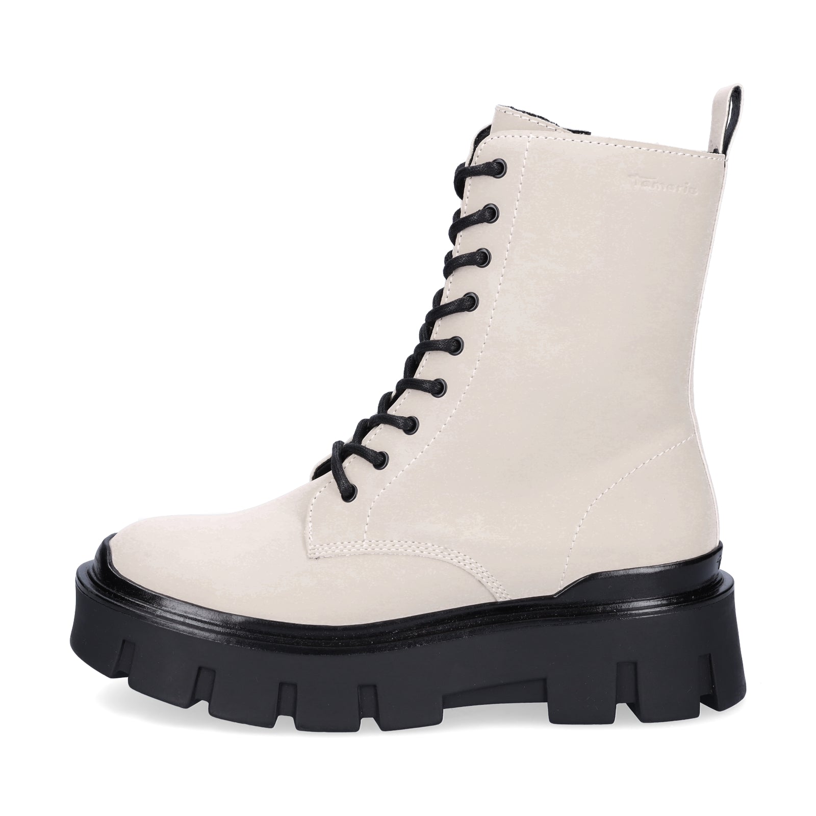 Tamaris women's lace-up boot beige