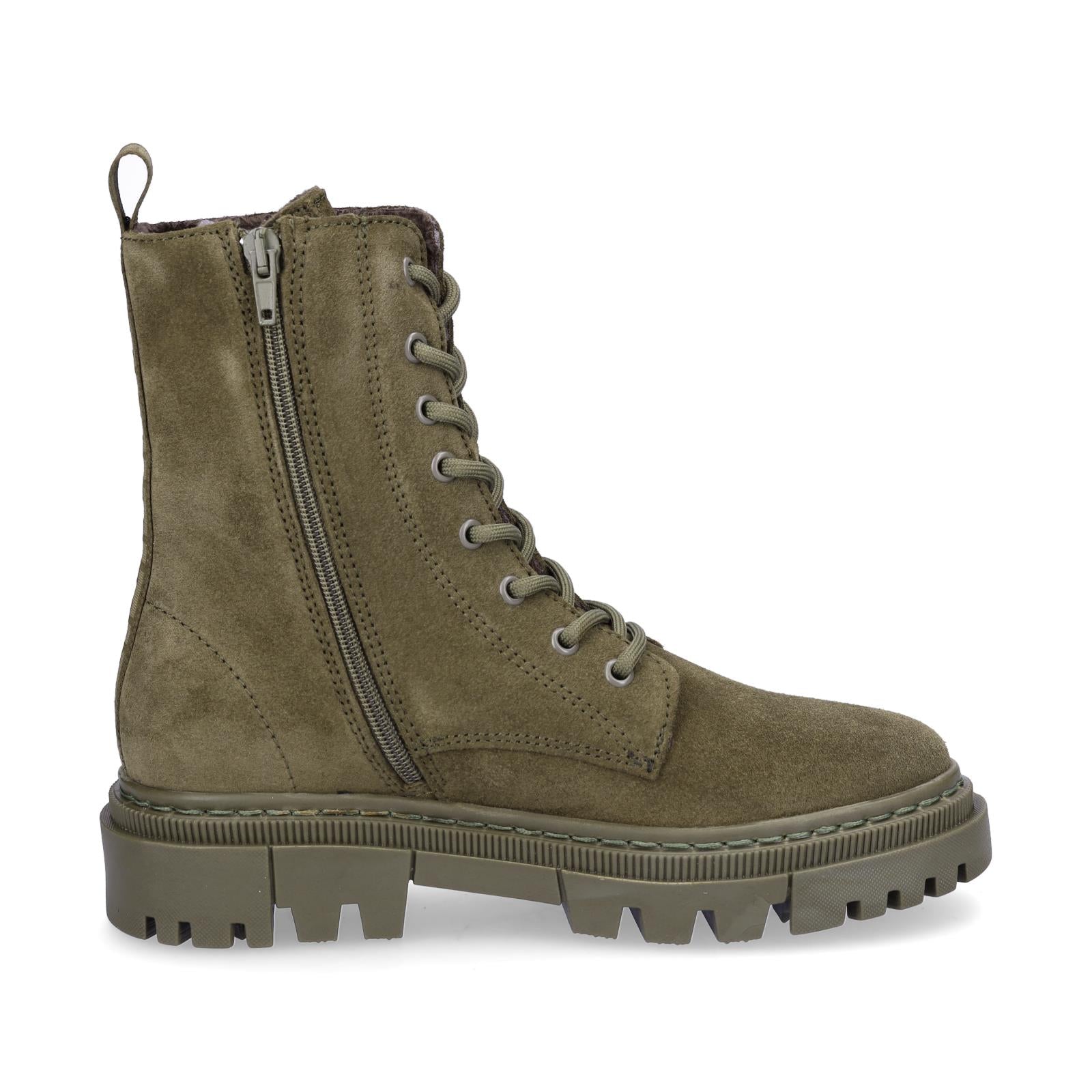 Tamaris Damen Schnürboot olive