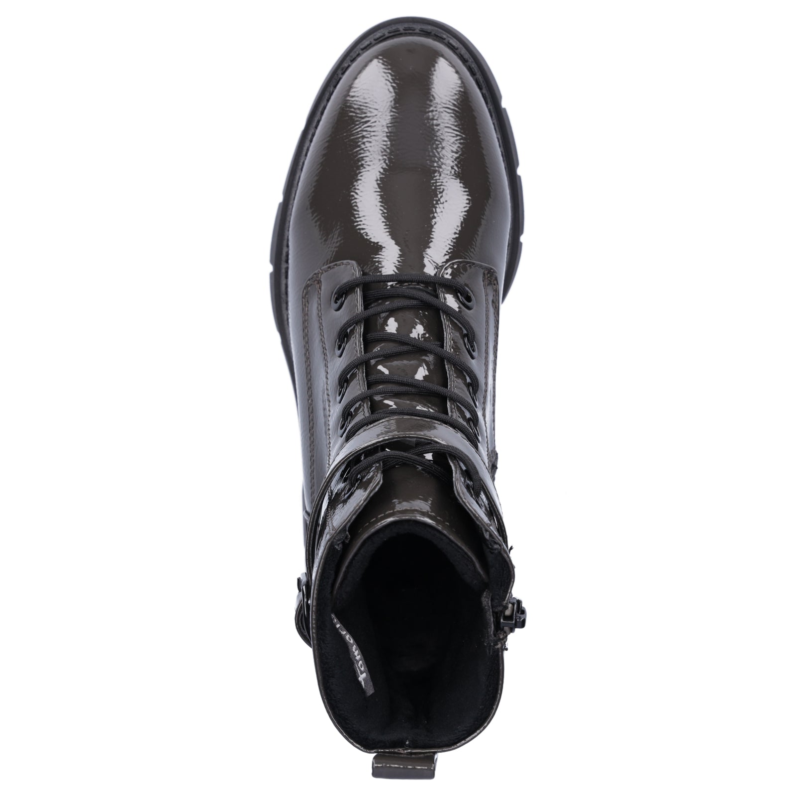 Tamaris Damen Schnürboot olive Lack