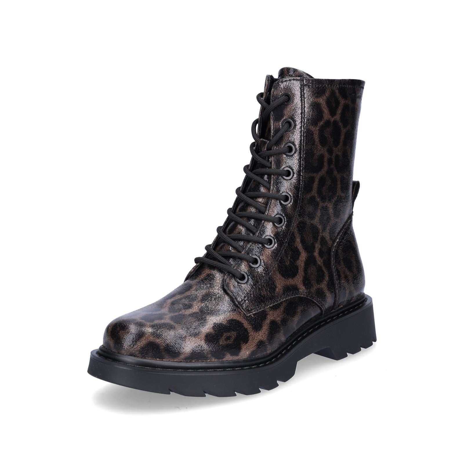 Tamaris women's lace-up boot black Leo
