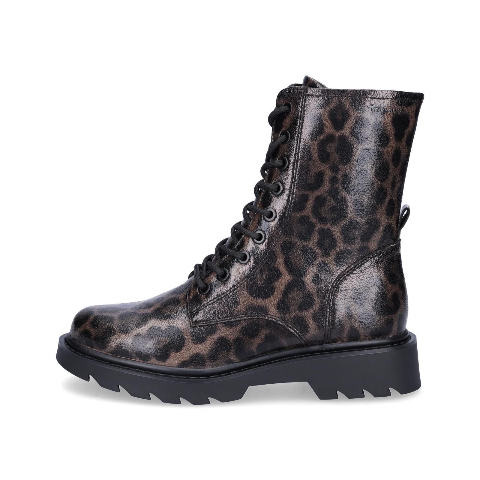 Tamaris women's lace-up boot black Leo
