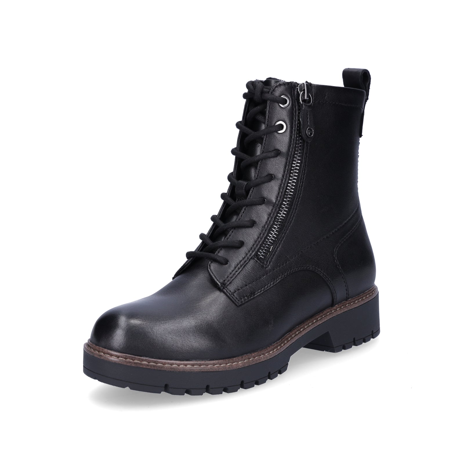 Tamaris women's lace-up boot black