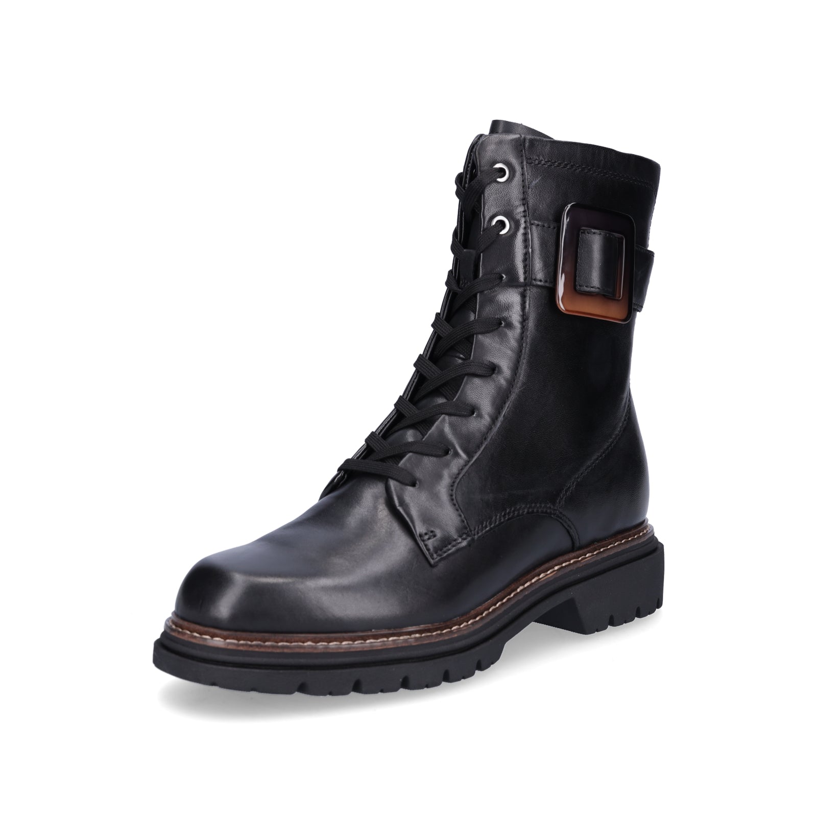 Tamaris women's lace-up boot black