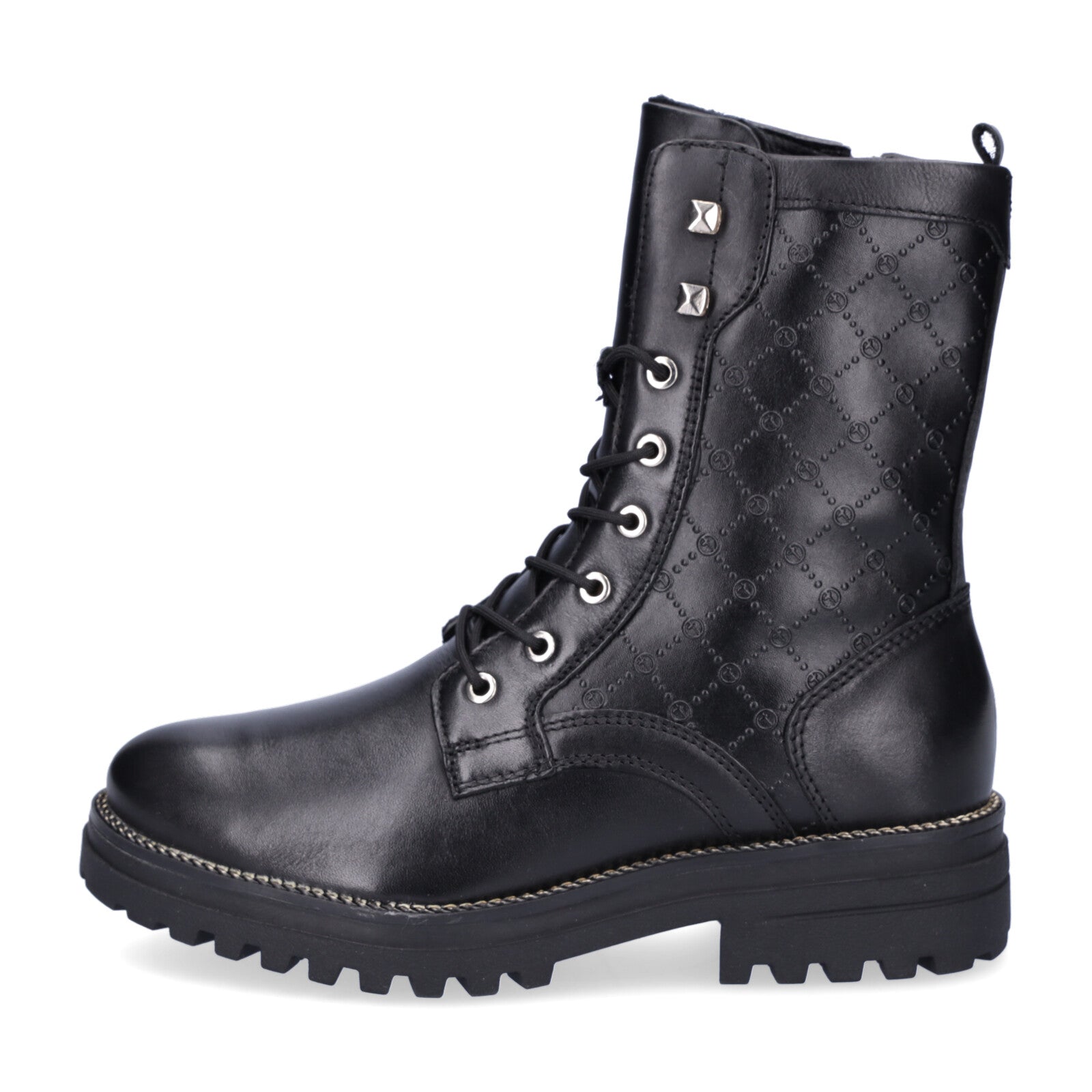 Tamaris women's lace-up boot black