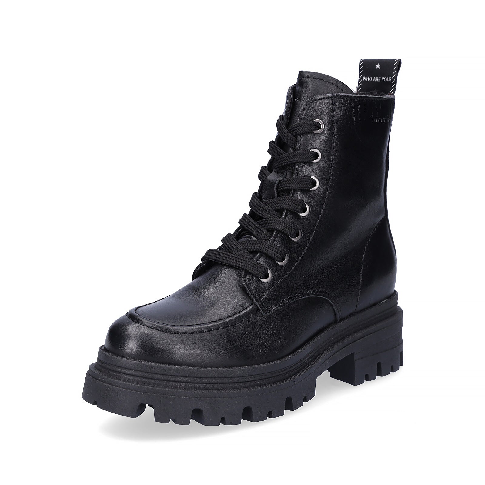 Tamaris women's lace-up boot black