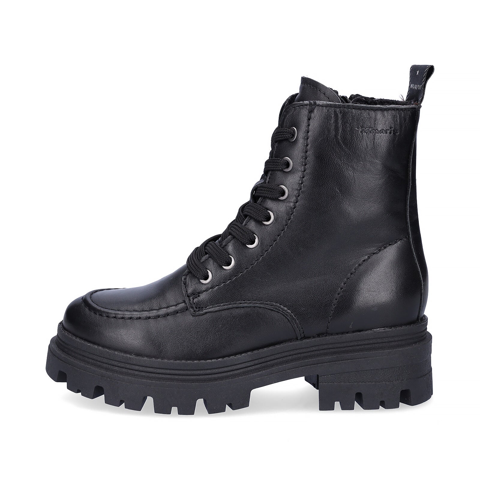 Tamaris women's lace-up boot black