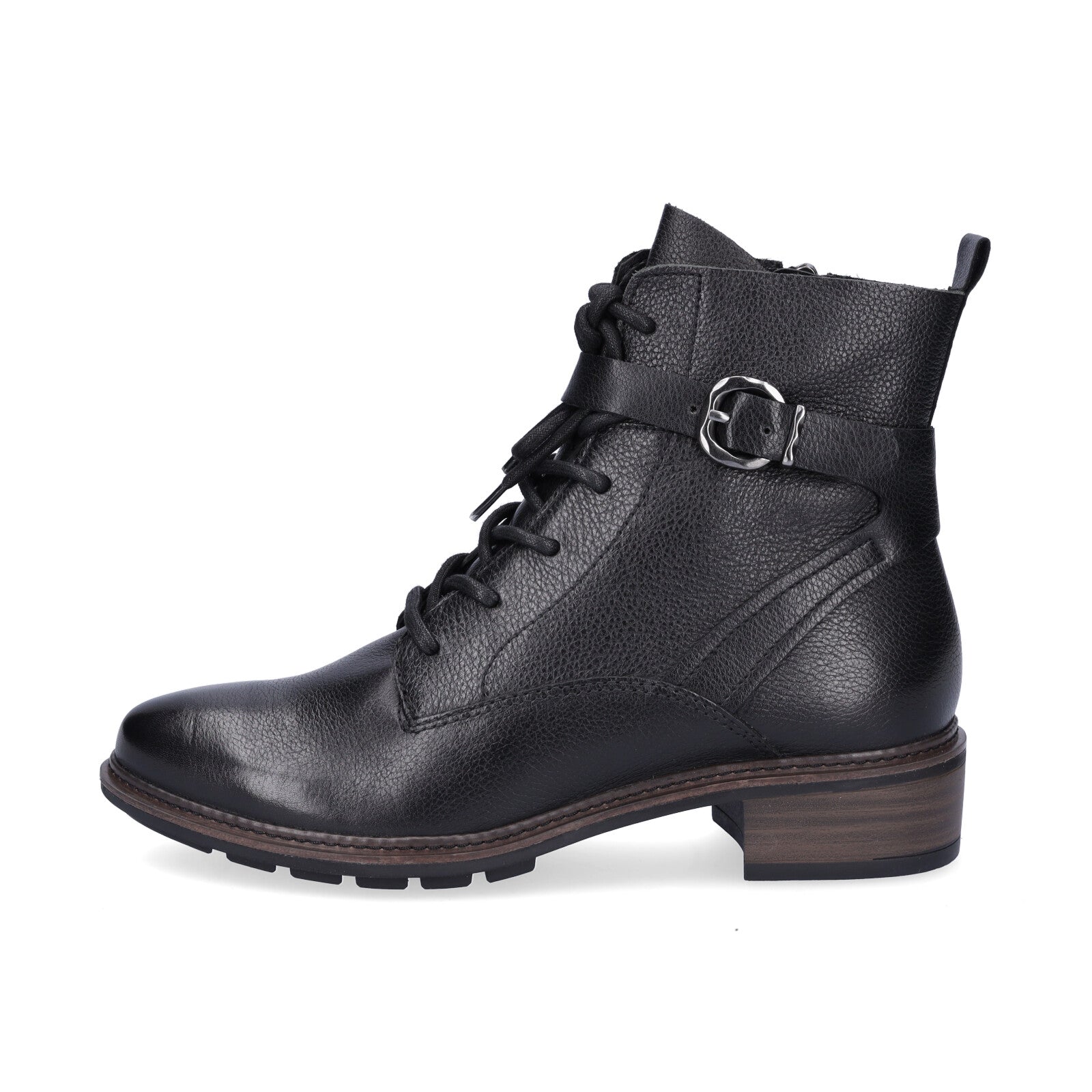 Tamaris women's lace-up boot black