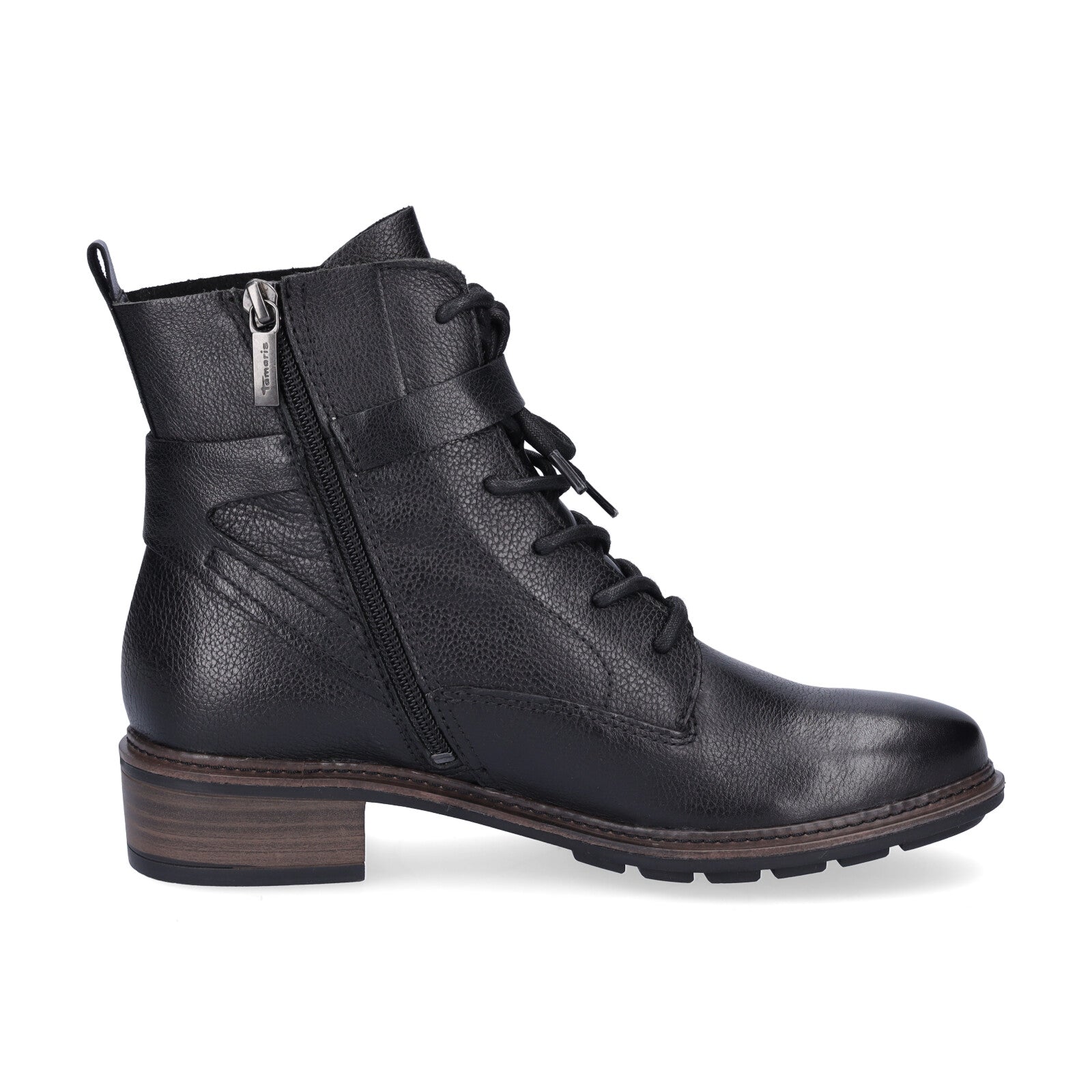Tamaris women's lace-up boot black