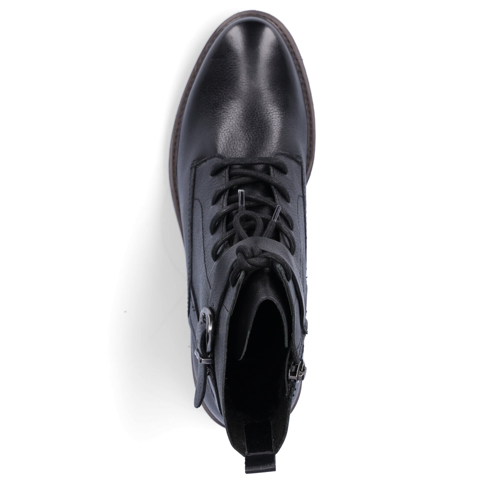 Tamaris women's lace-up boot black
