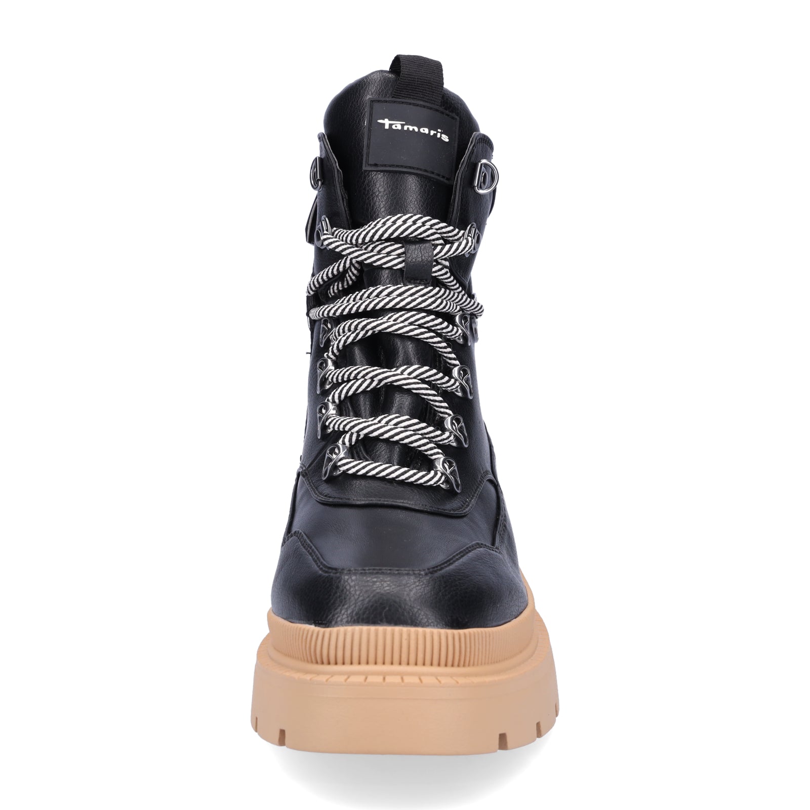 Tamaris women's lace-up boot black