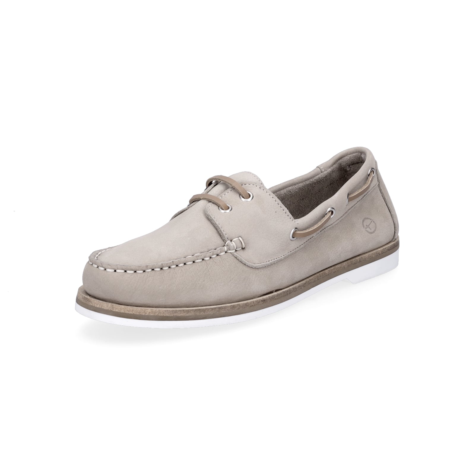 Tamaris women's leather moccassion taupe