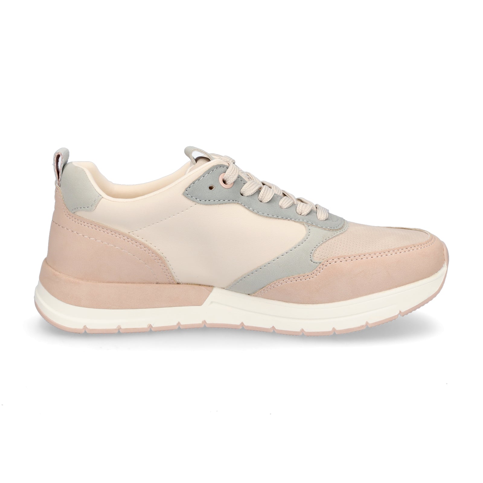 Tamaris Damen Sneaker beige rosa