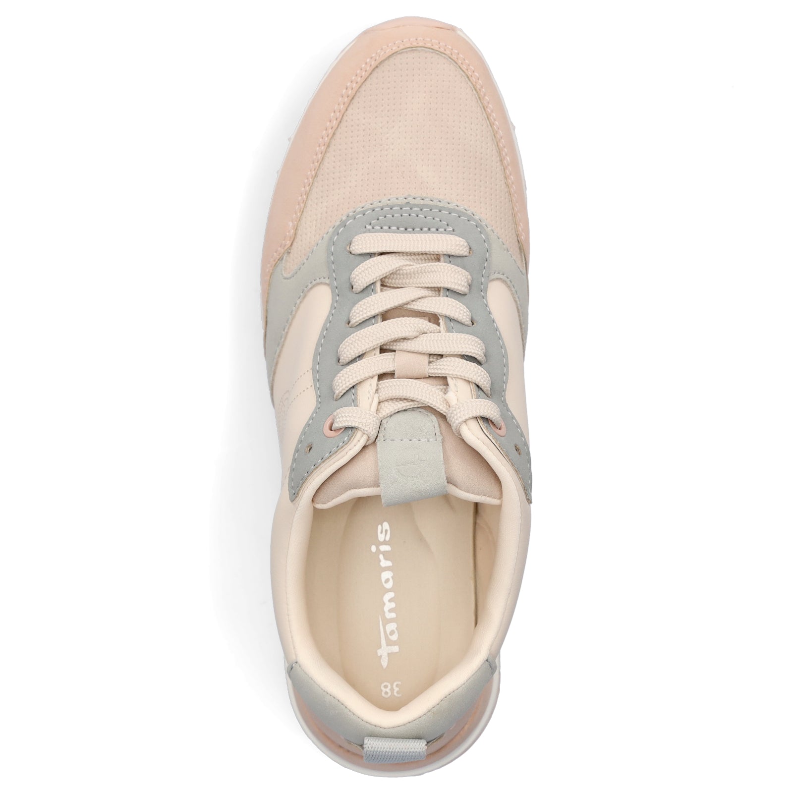 Tamaris Damen Sneaker beige rosa