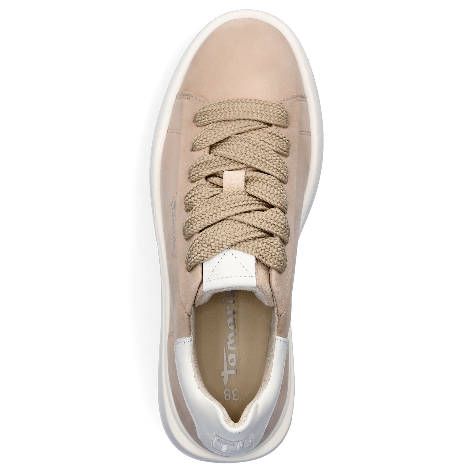 Tamaris Damen Plateau Sneaker beige