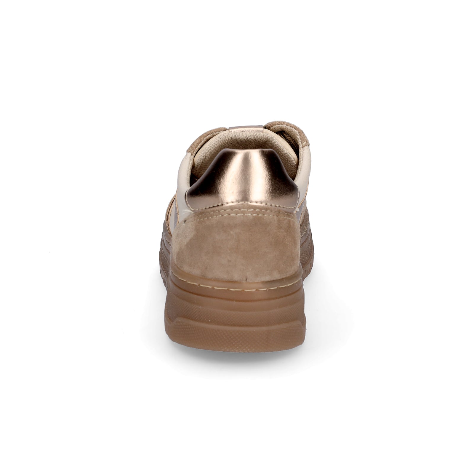Tamaris Damen Sneaker beige metallic