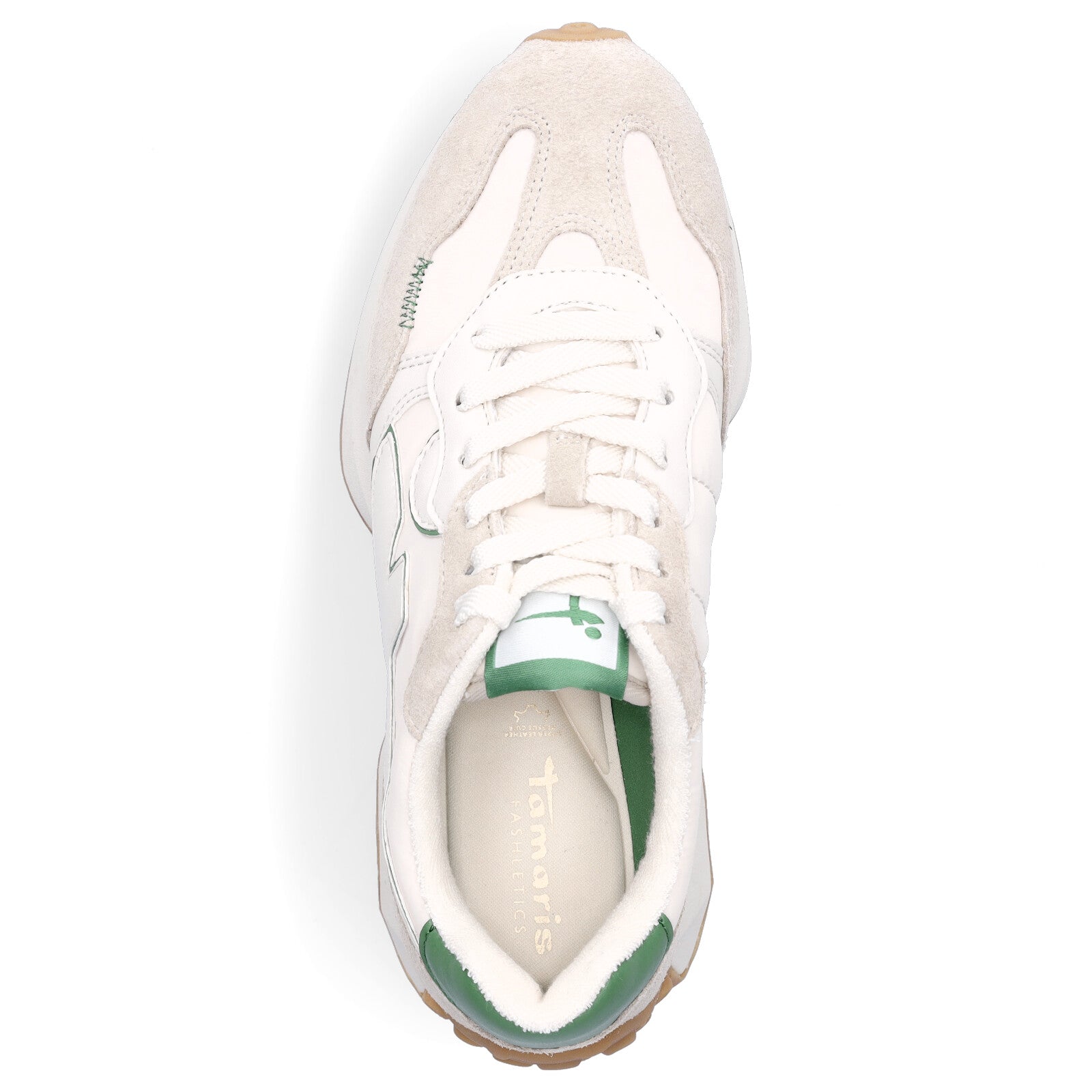 Tamaris women's sneakers beige green